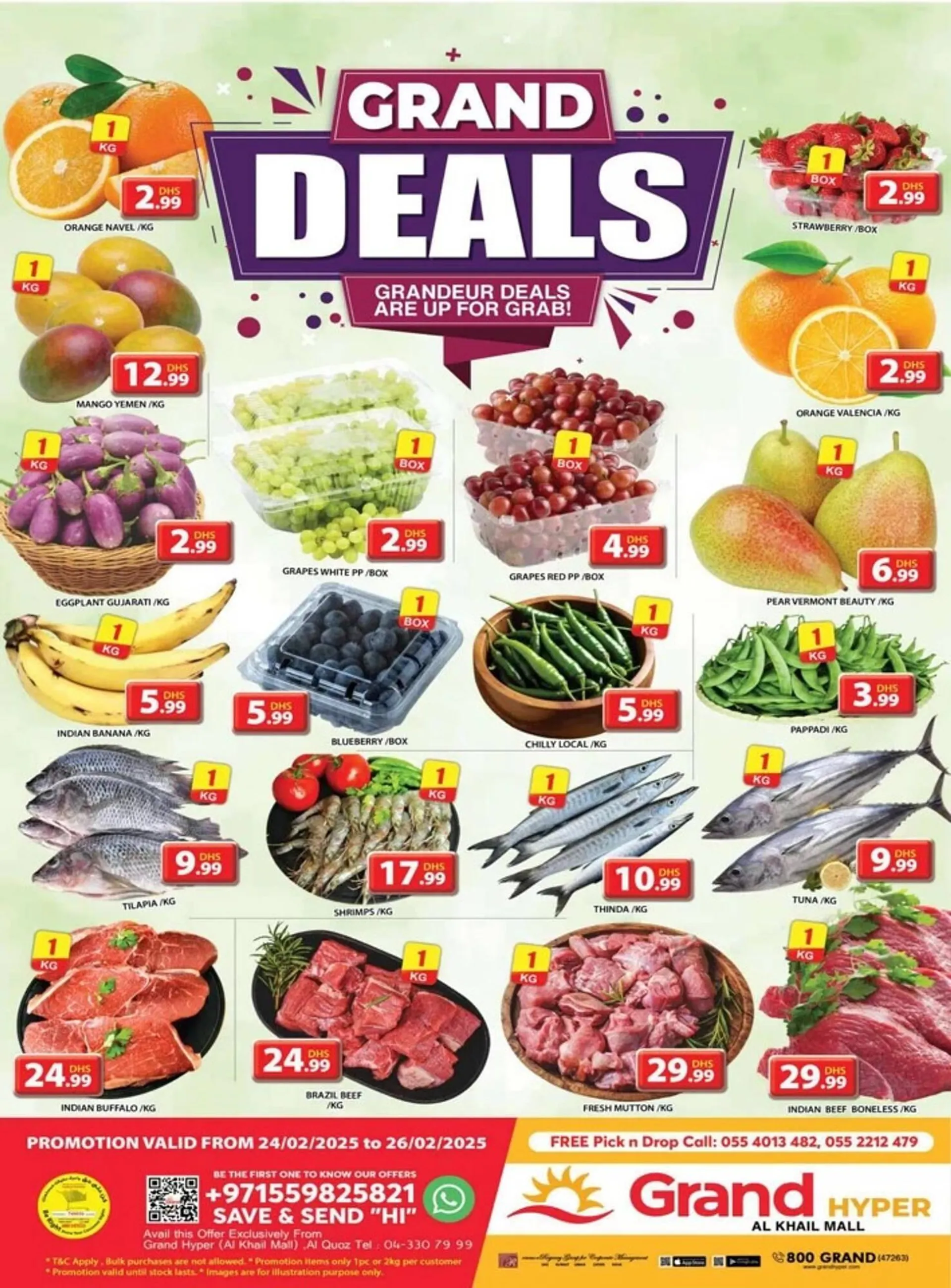 Grand Hyper Market catalogue from 24 February to 26 February 2025 - Offers page 1