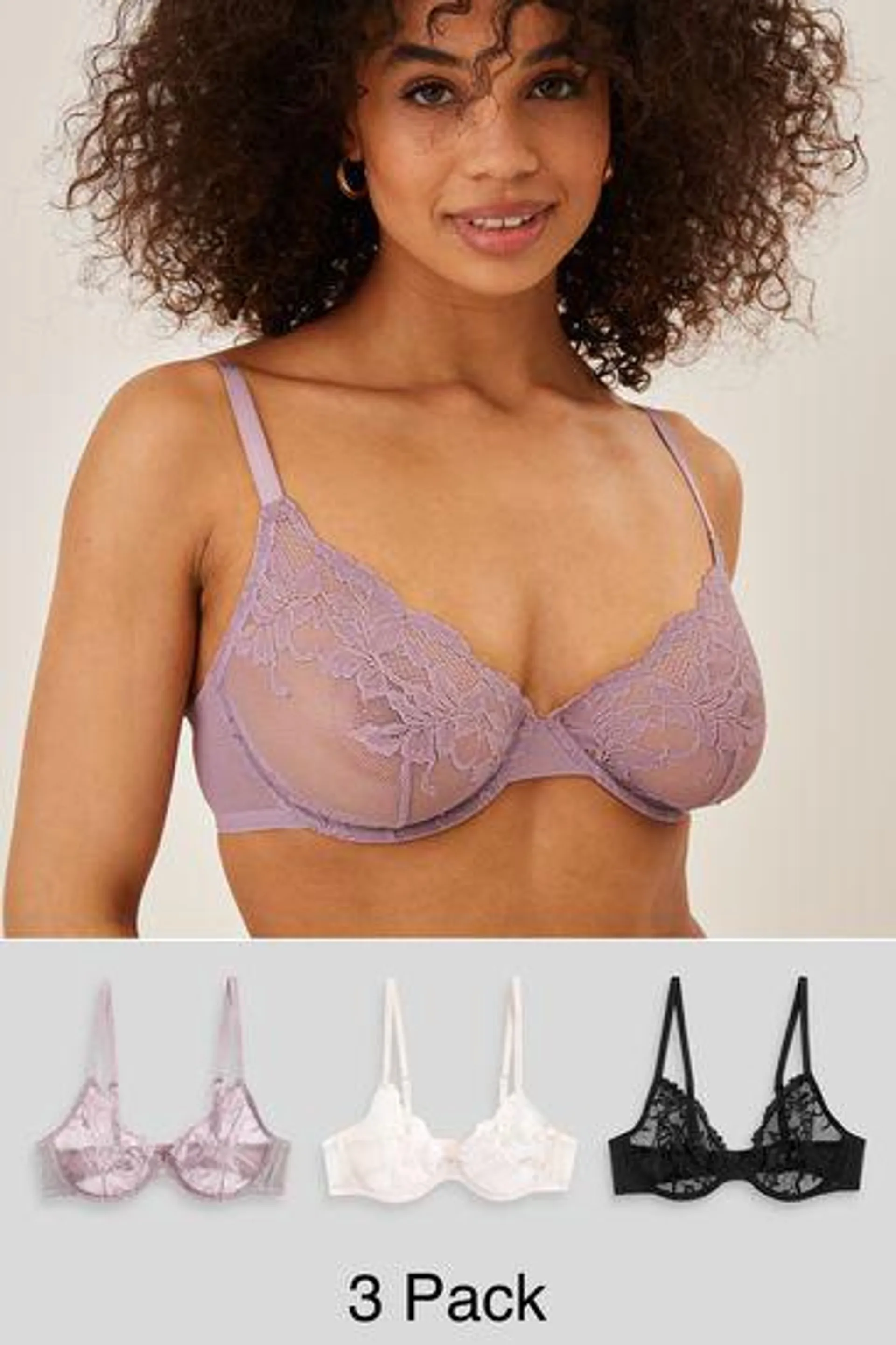Lace Bras 3 Pack