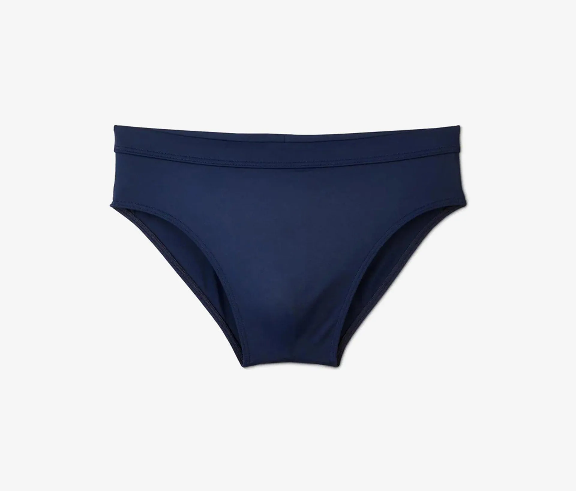 Men Plain Swimming Trunks, Navy