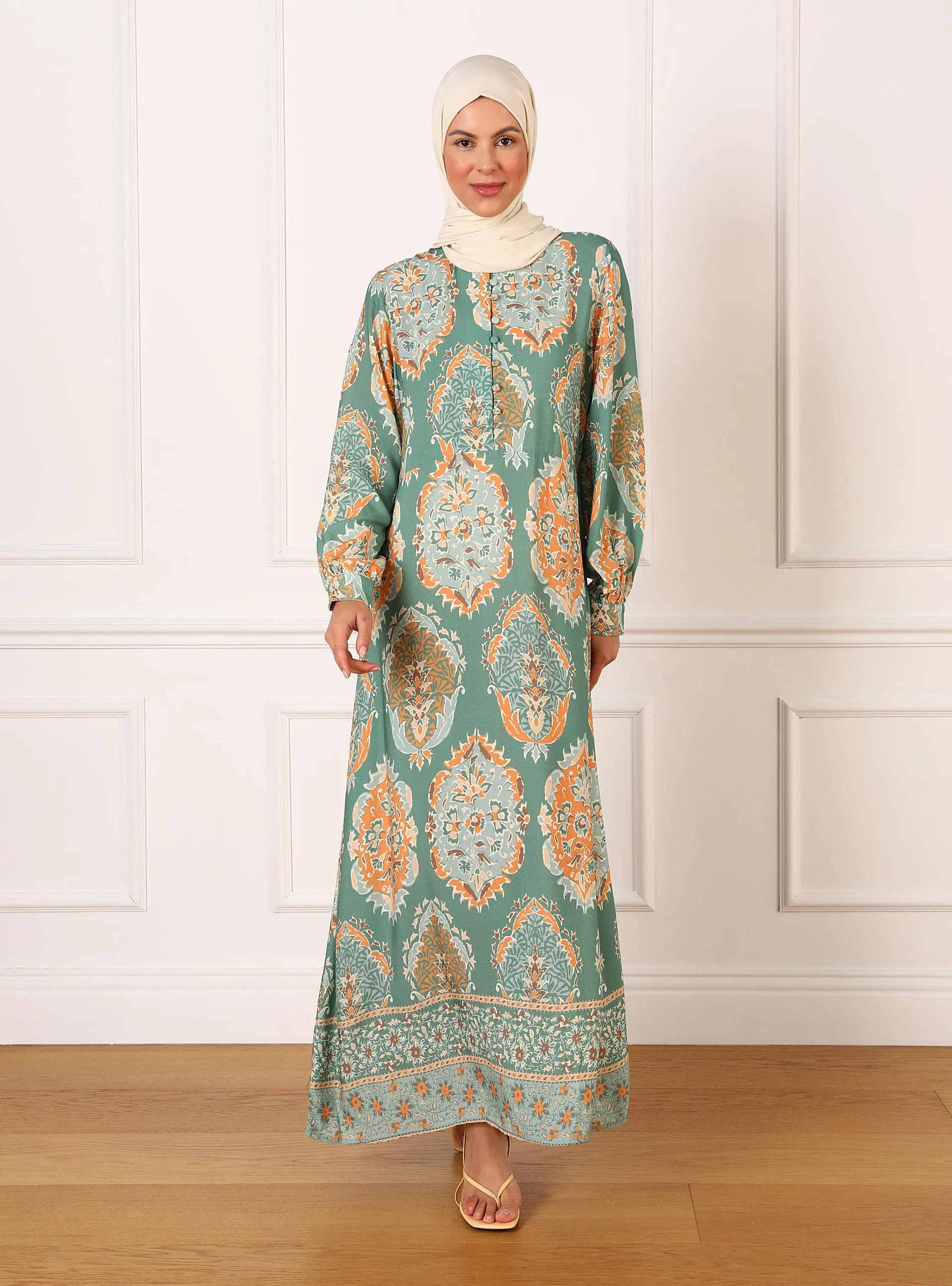 Green Almon - Modest Dress