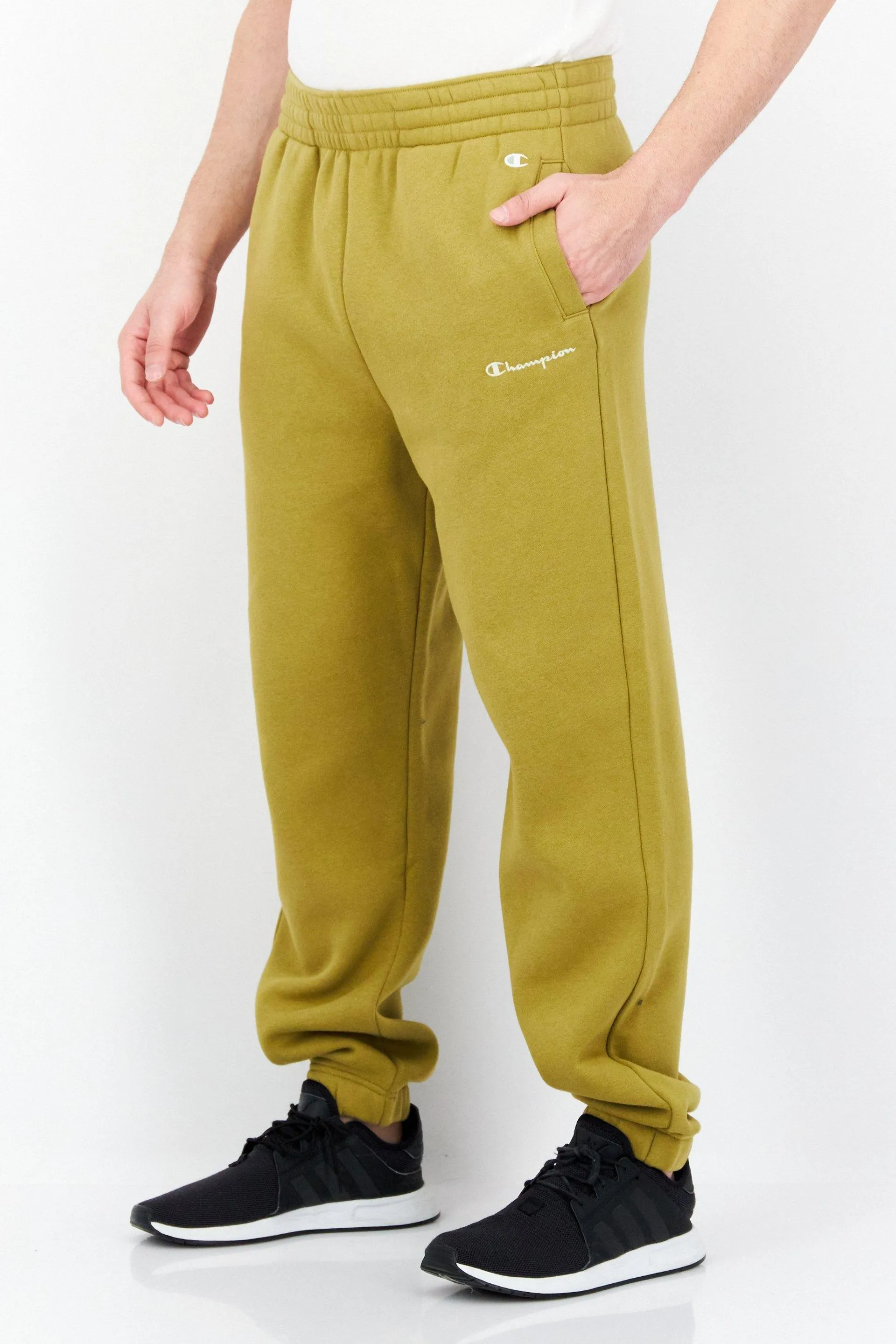 Men Sportswear Fit Running Sweatpants, Olive