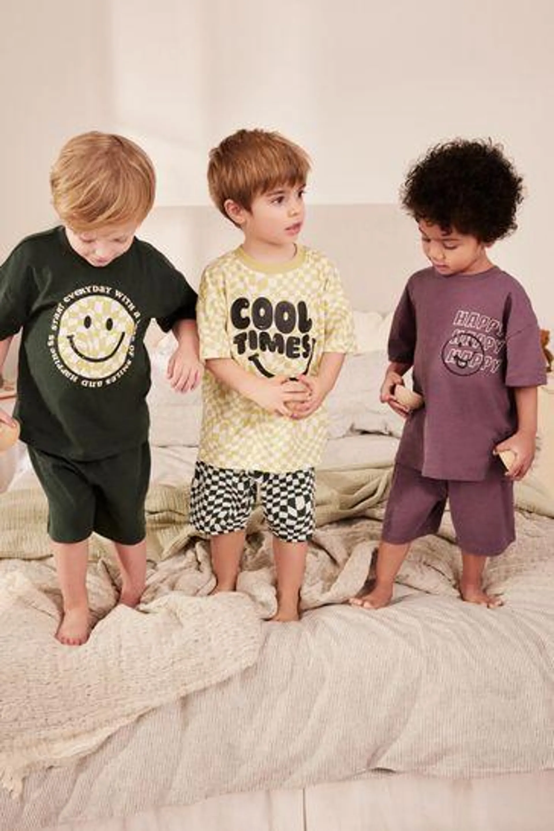 Short Pyjamas 3 Pack (9mths-12yrs) (9mths-8yrs)