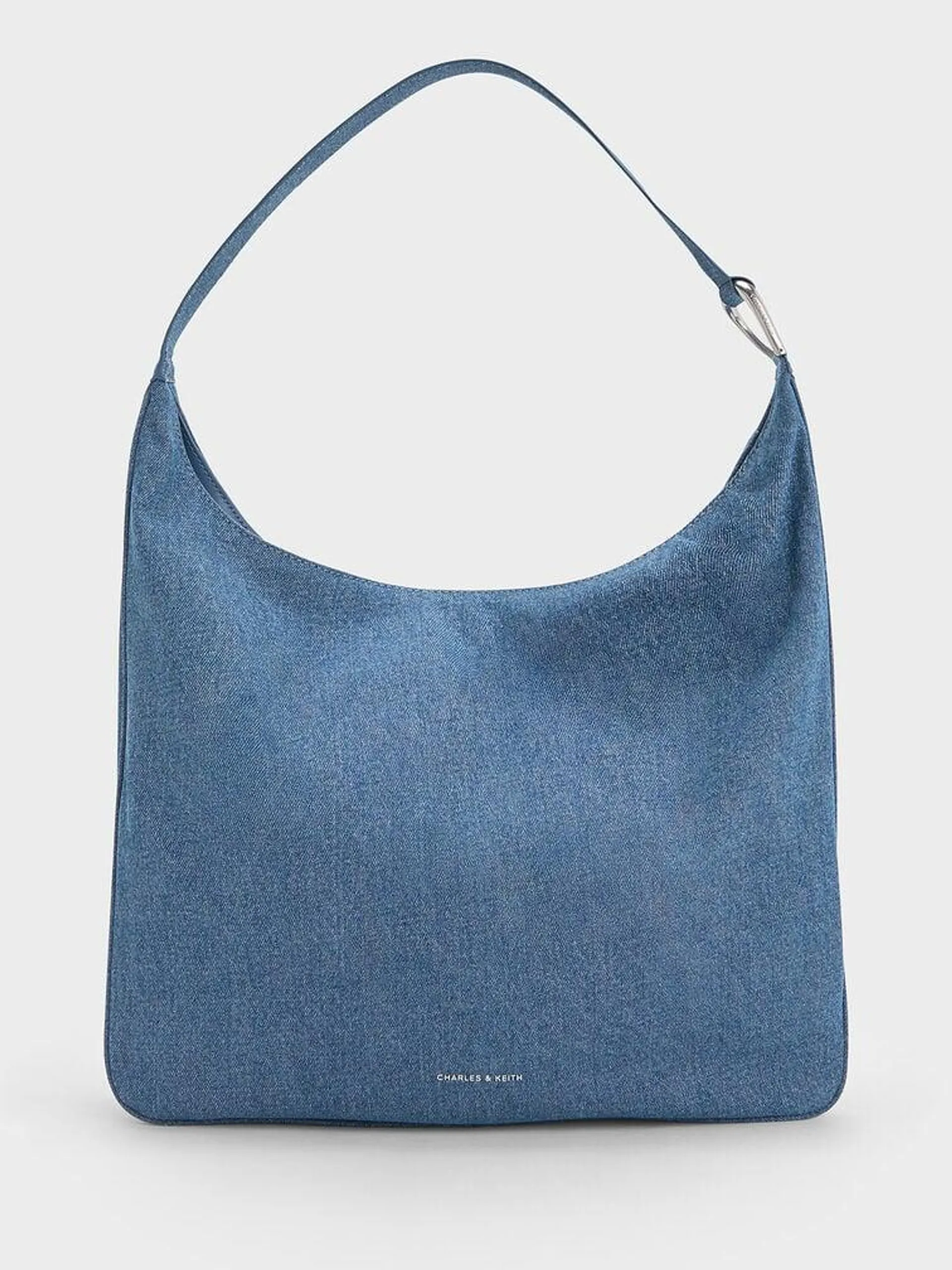 Lumen Denim Slouchy Hobo Bag