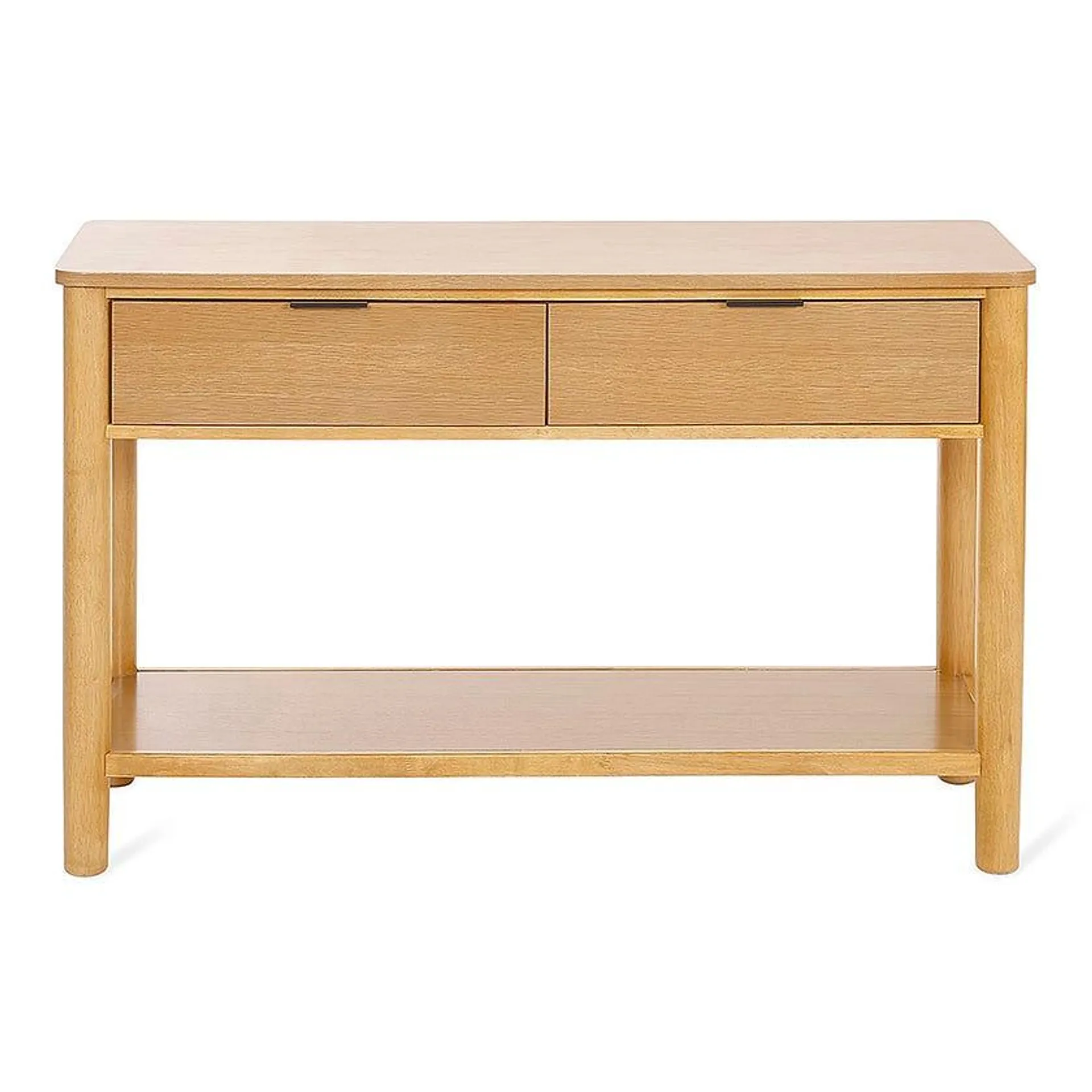 Miller Console Table, Natural Oak