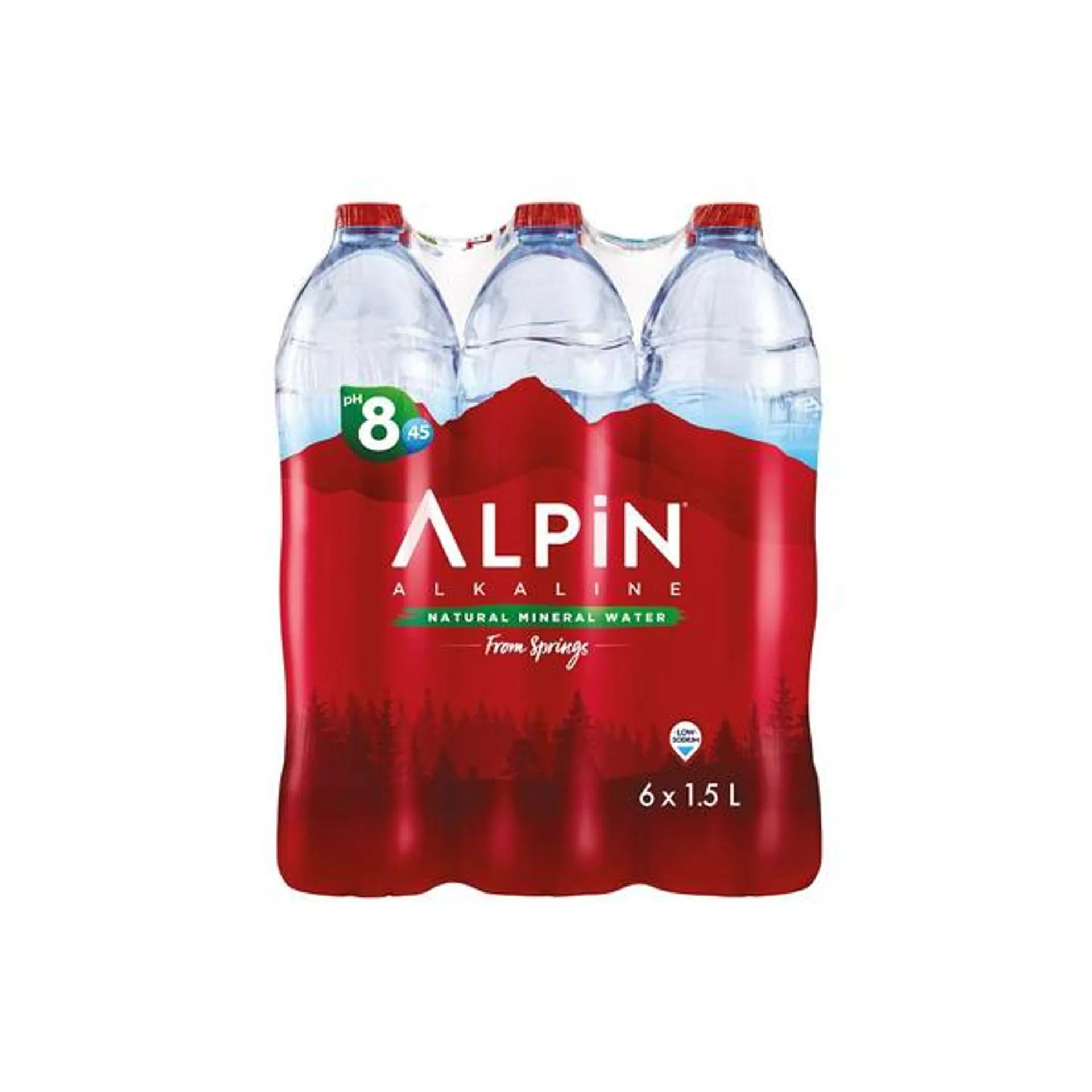 Alpin Alkaline Low Sodium Mineral Water 1.5 ltr Pack Of 6