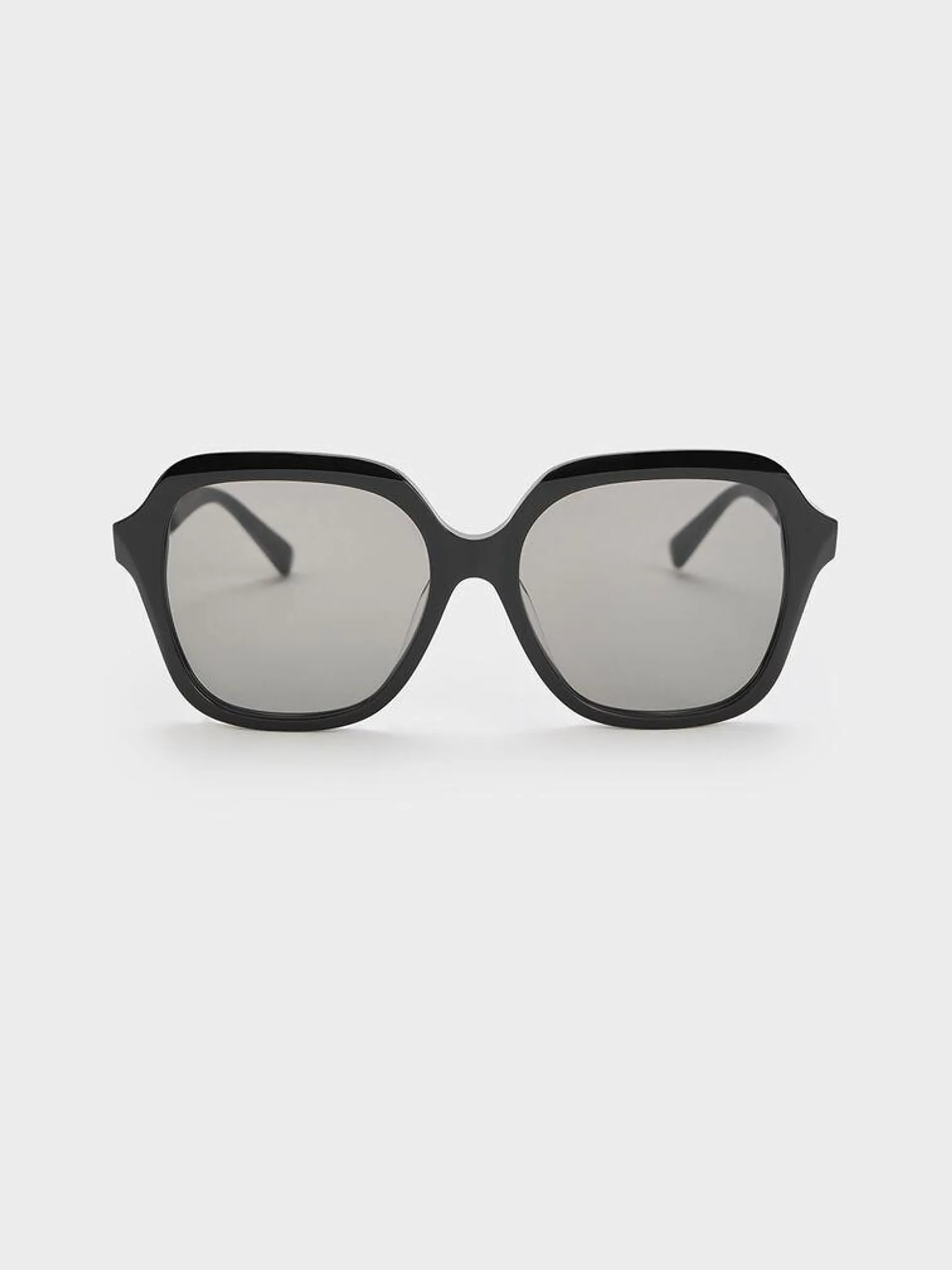 Recycled Acetate Wide-Square Sunglasses