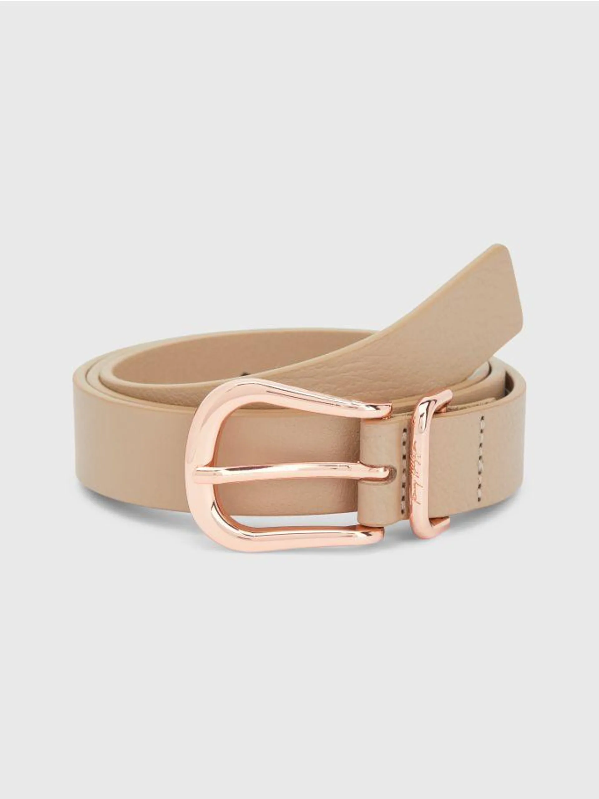 Signature Logo Leather Belt