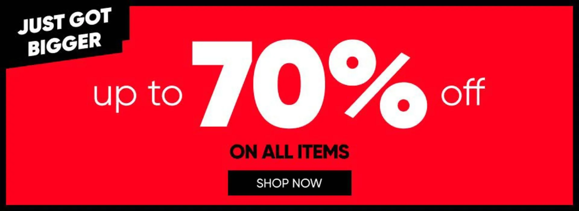 Up to 70% Off On All Items - 1