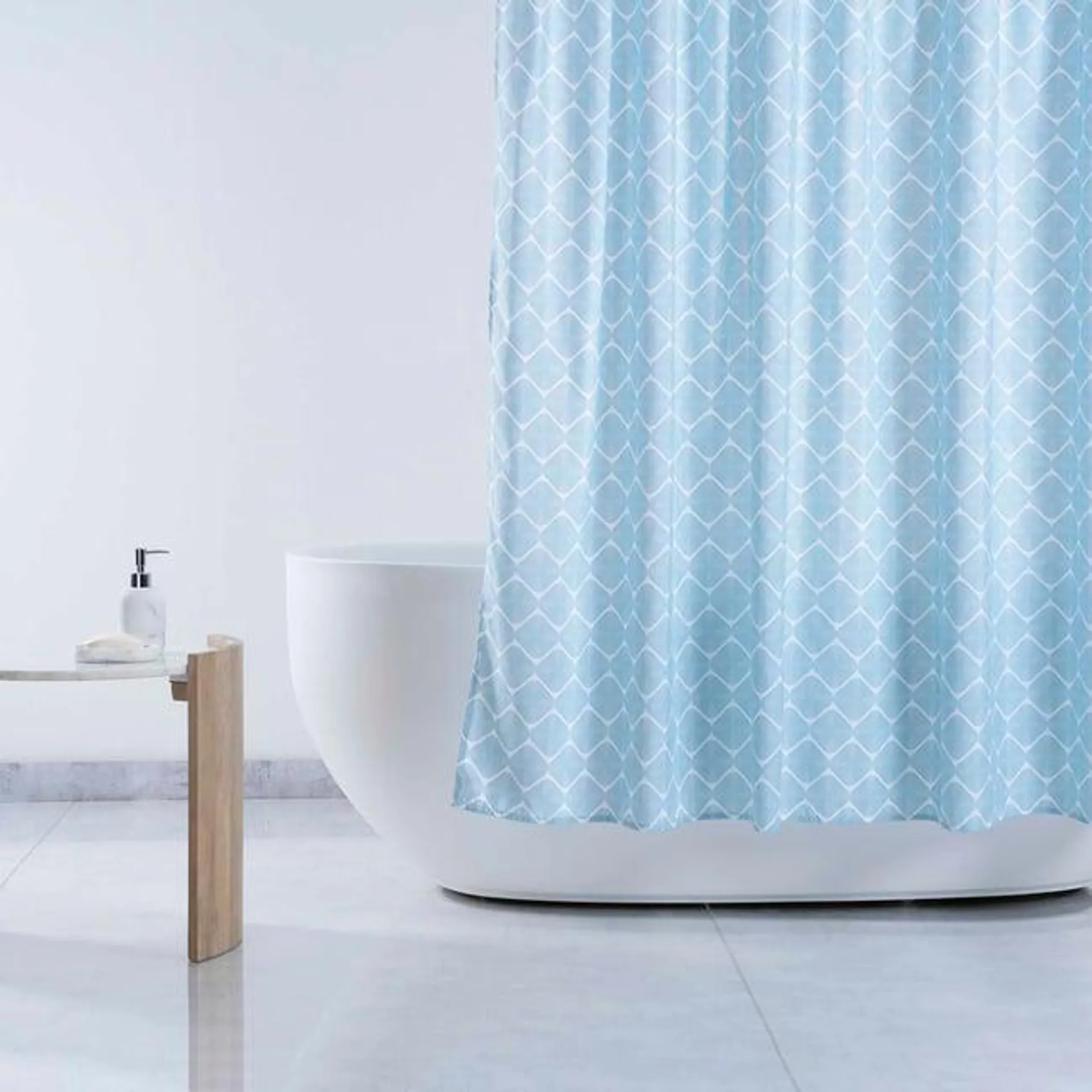 gaille shower curtain 180x180cm - blue