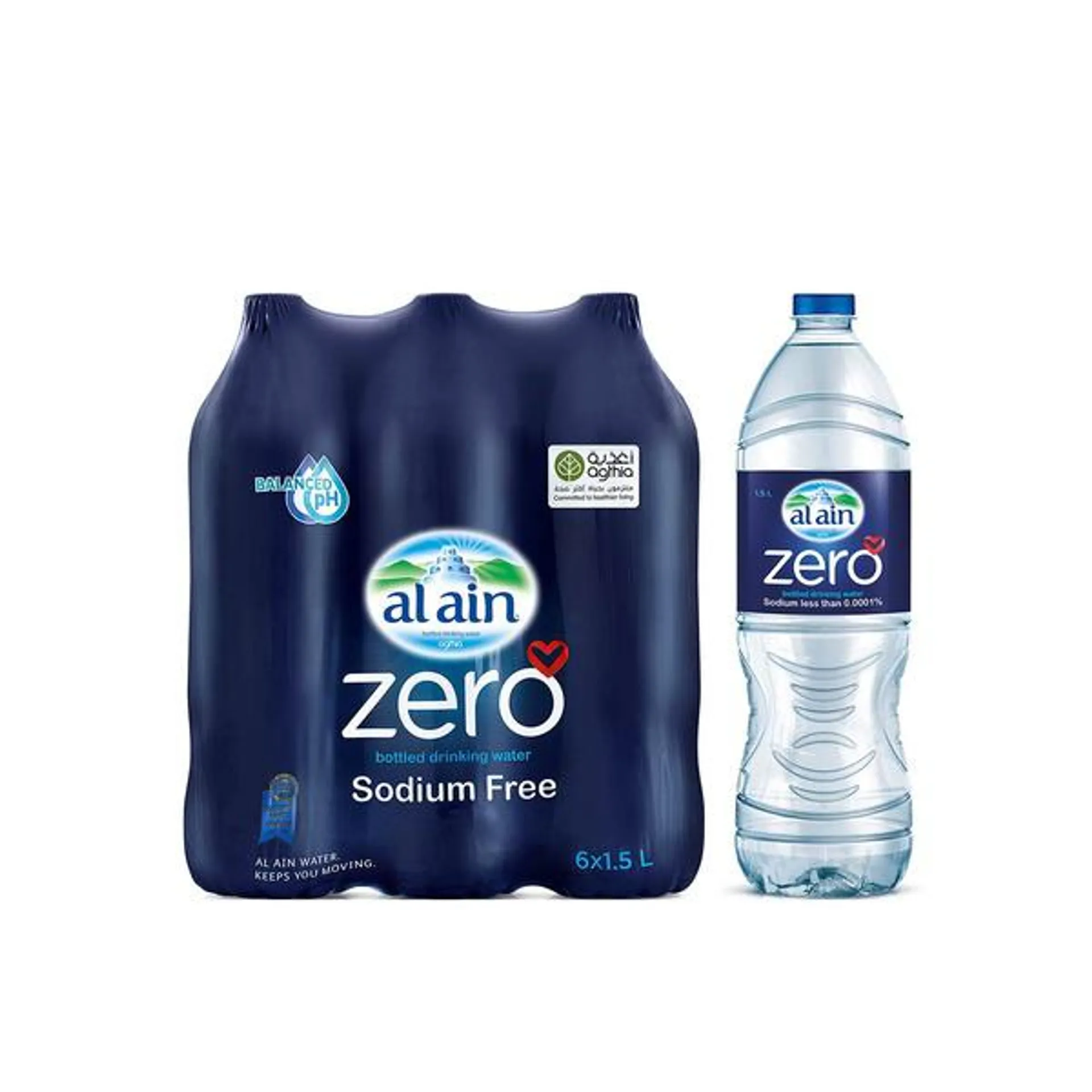 Al Ain Zero Sodium 6 x 1.5ltr