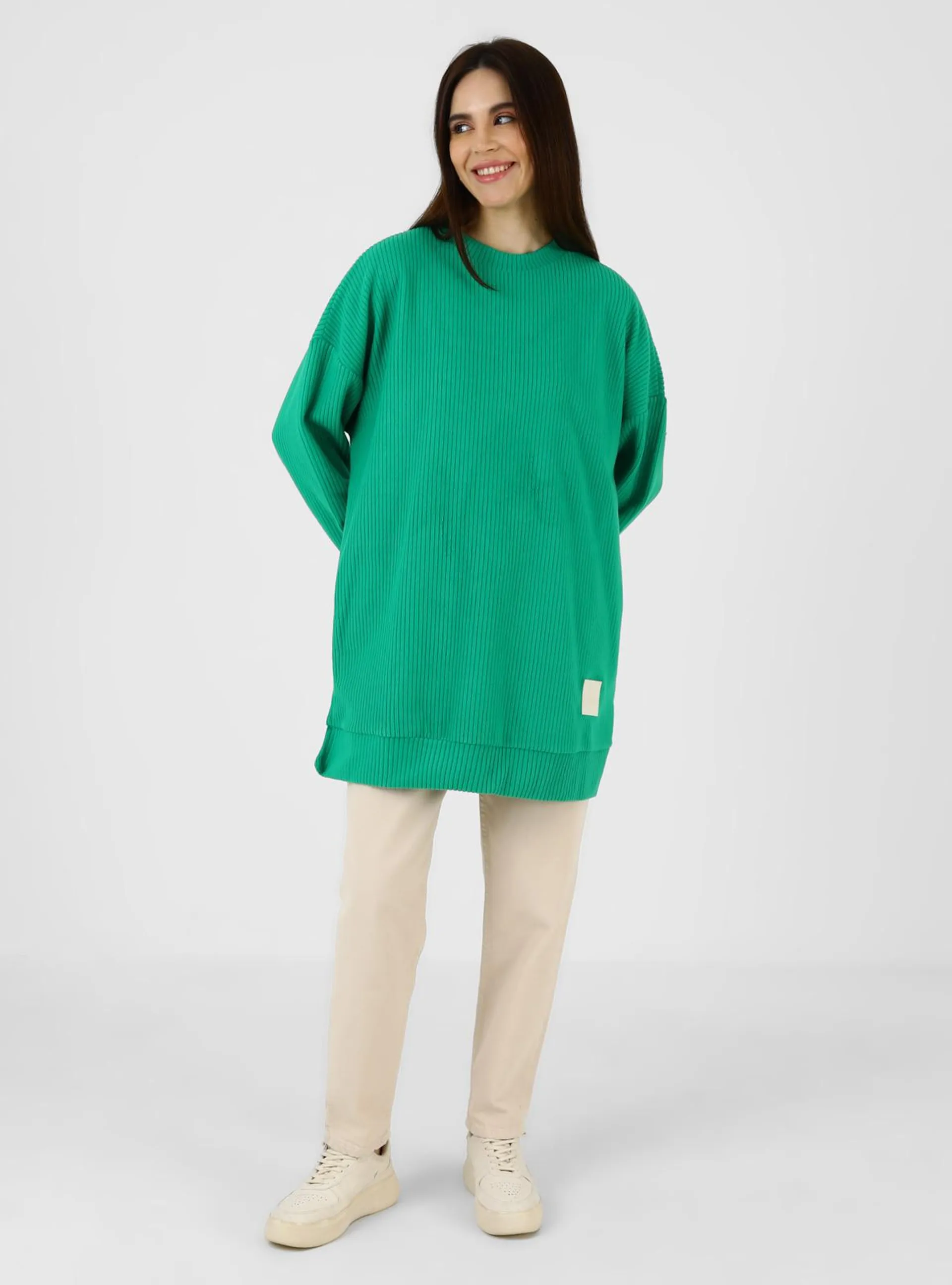 Crew neck - Green - Sweat-shirt