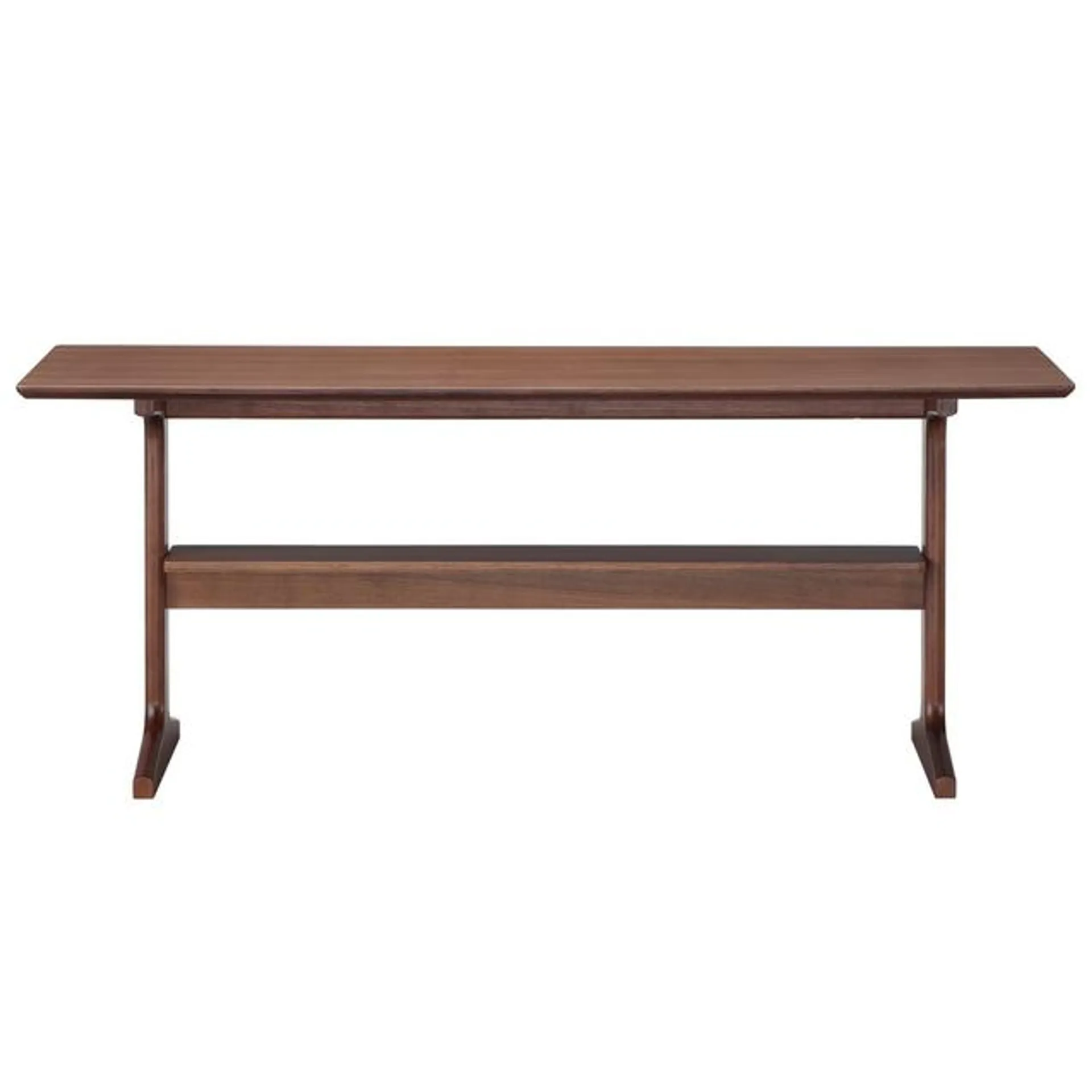 Walnut Wood Living Dining Table 1, W 150 X D 65 X H 60 Cm, Brown