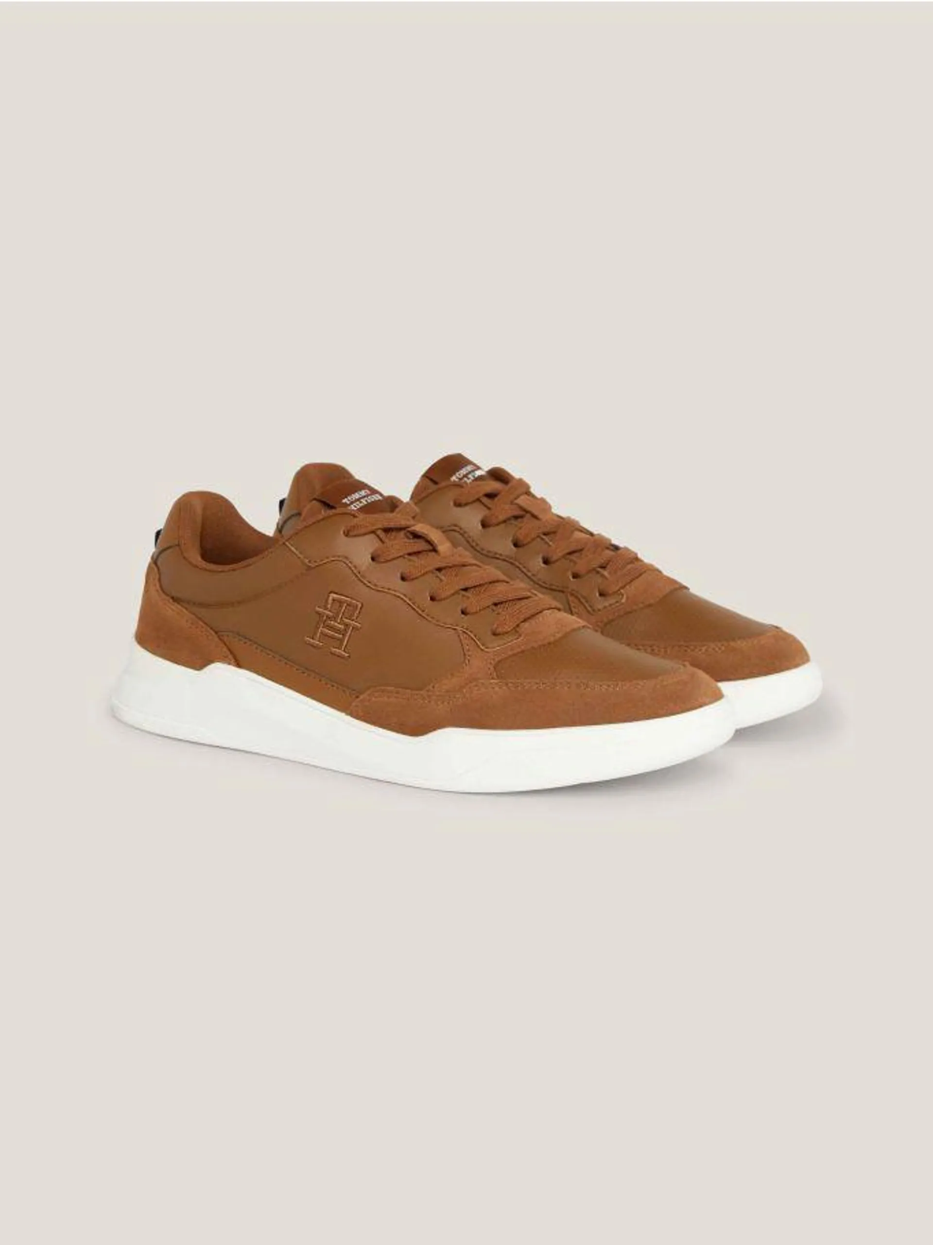 Elevated Cupsole Leather Trainers