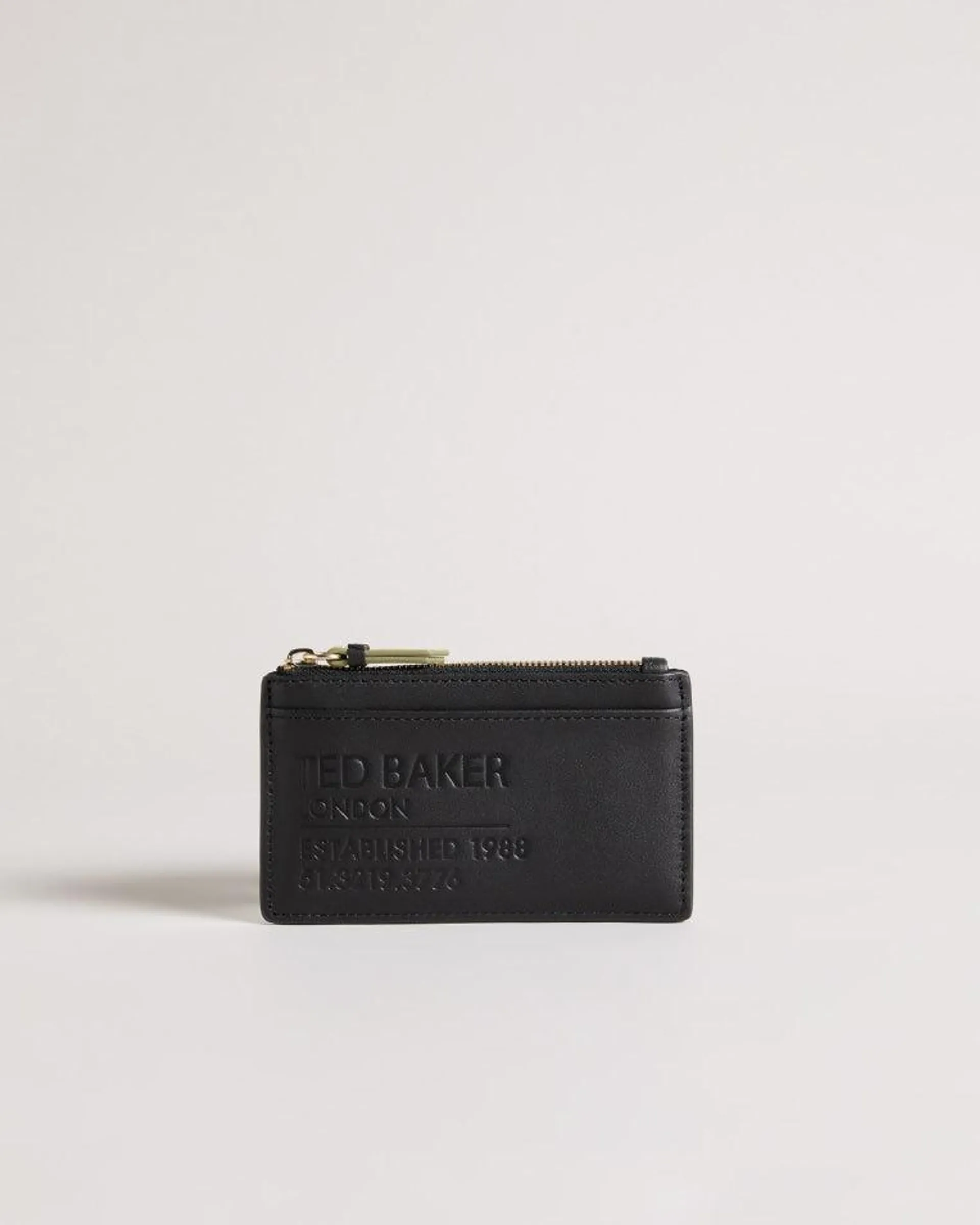 Branded Webbing Zip Coin Purse