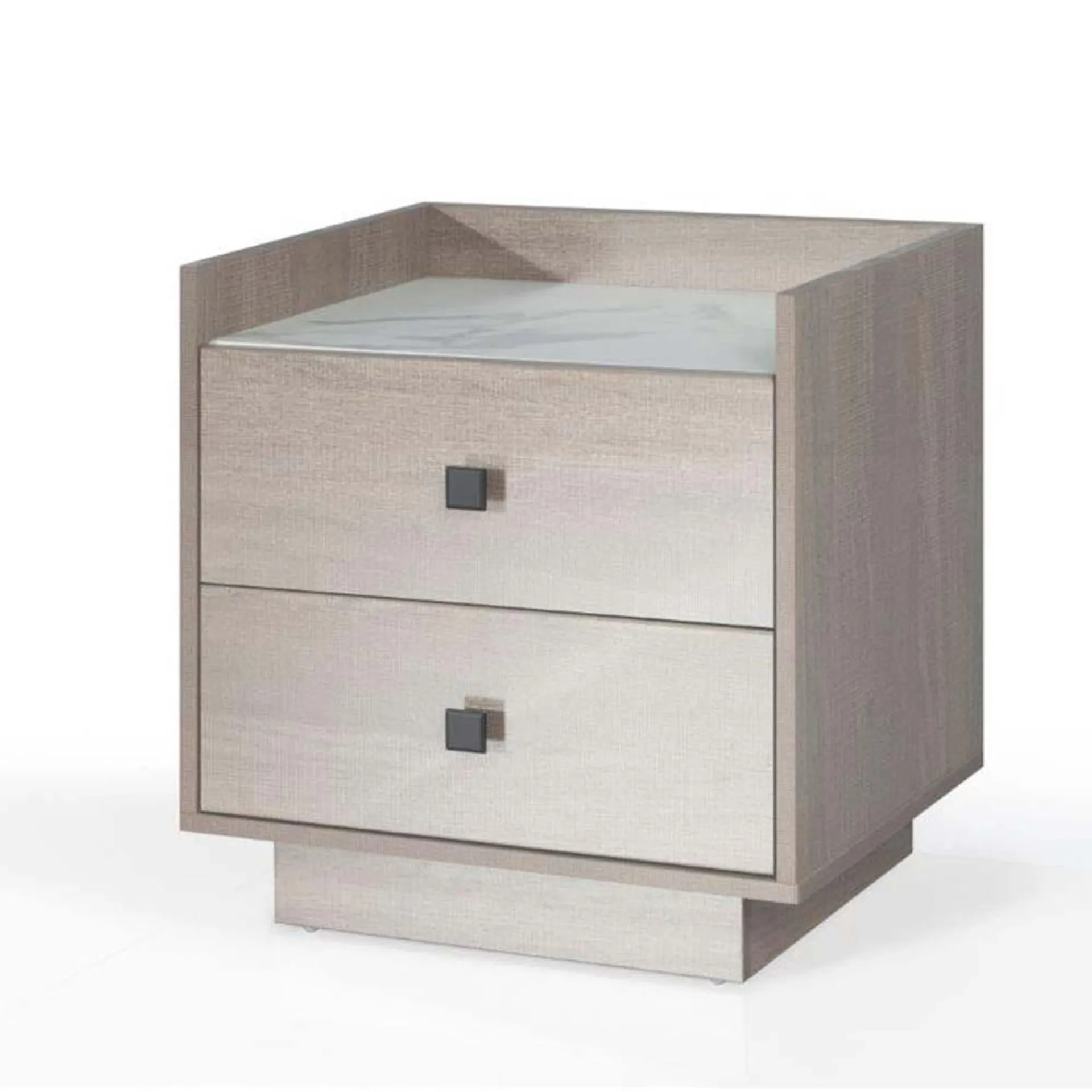 Paloma Night Stand -Natural / Marble