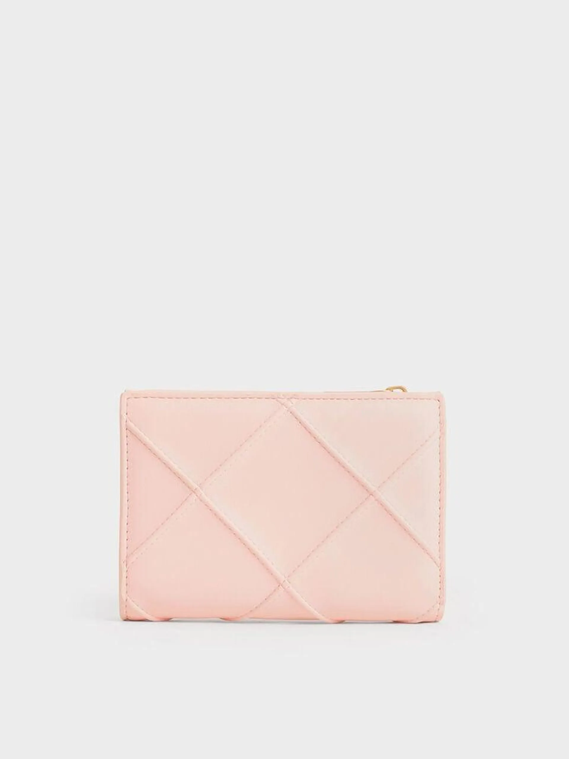 Eleni Quilted Wallet - Light Pink