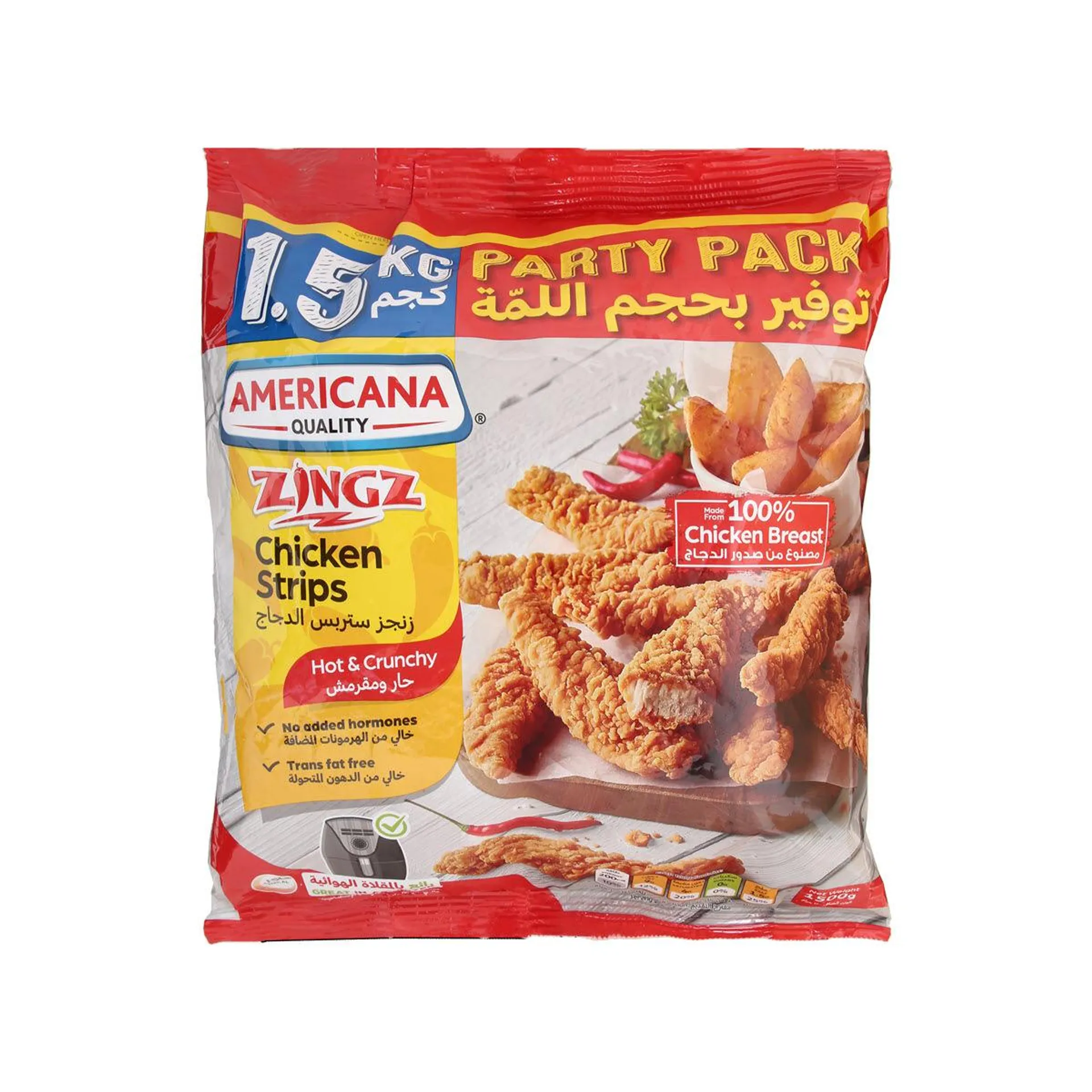 Americana Zinger Chicken Strips Spicy 1.5 Kg