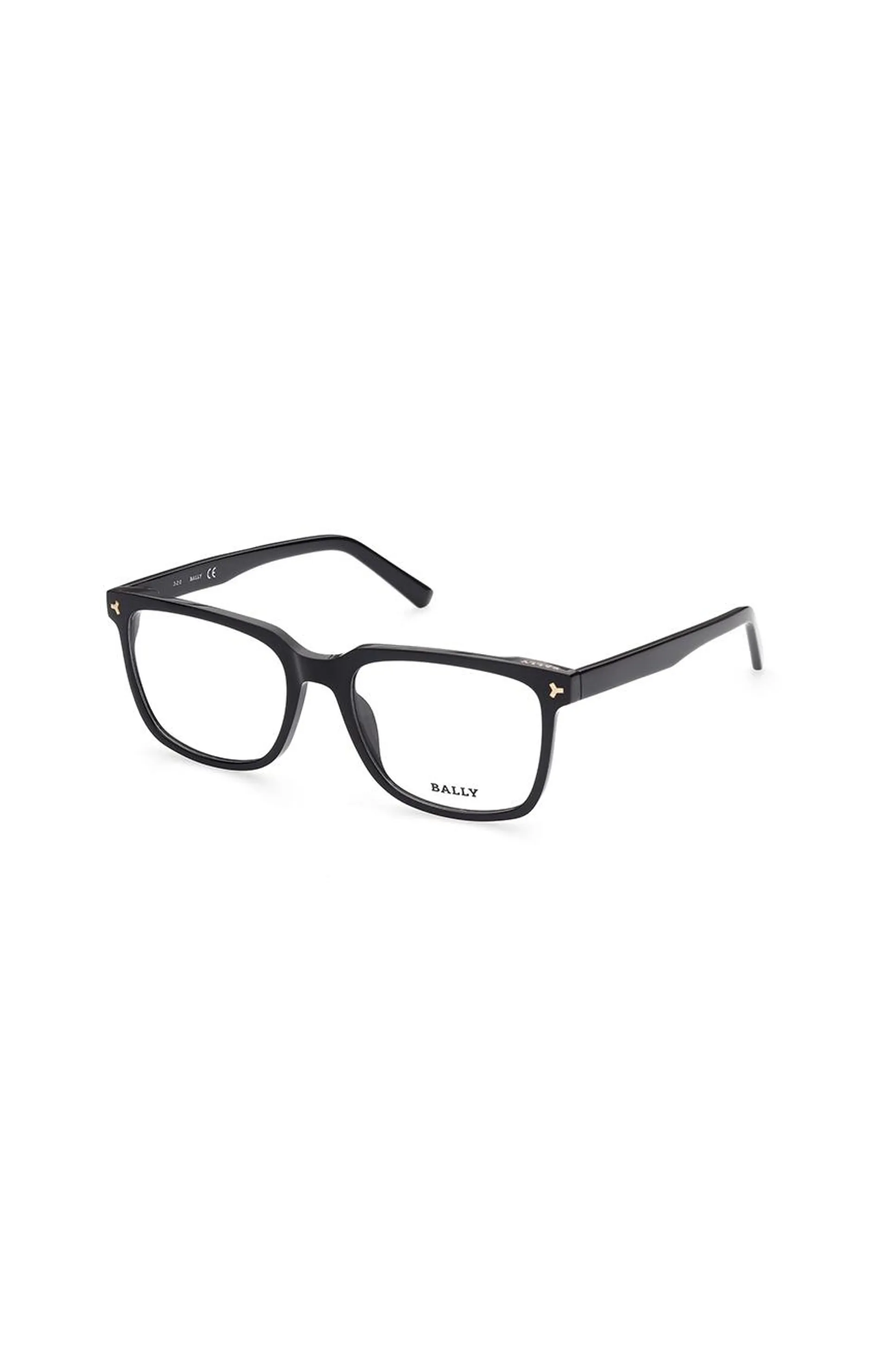 Men Square Shiny Black Optical Frame