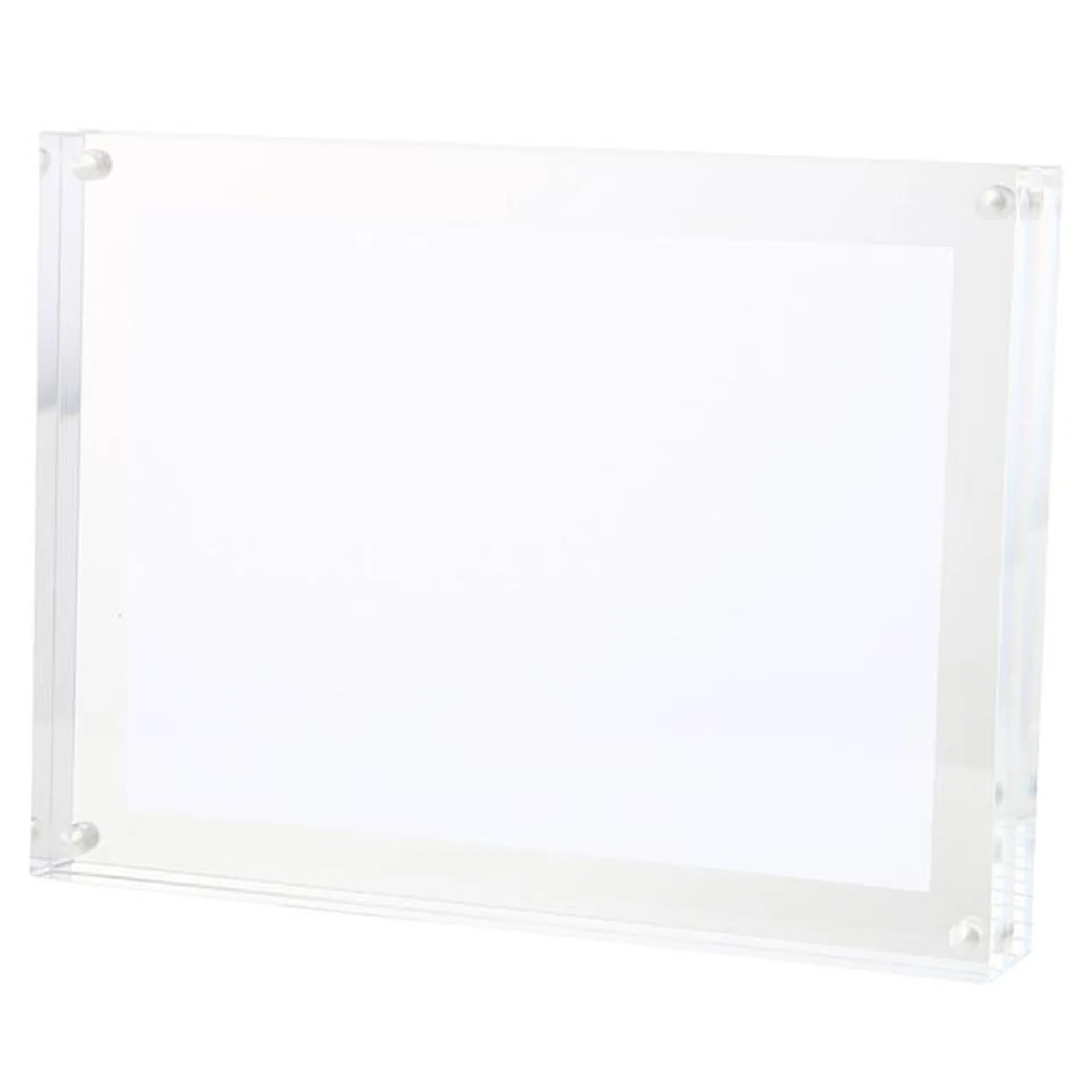 Acrylic Magnetic Photo Frame, 150 x 30 x 201 mm, XL, Clear