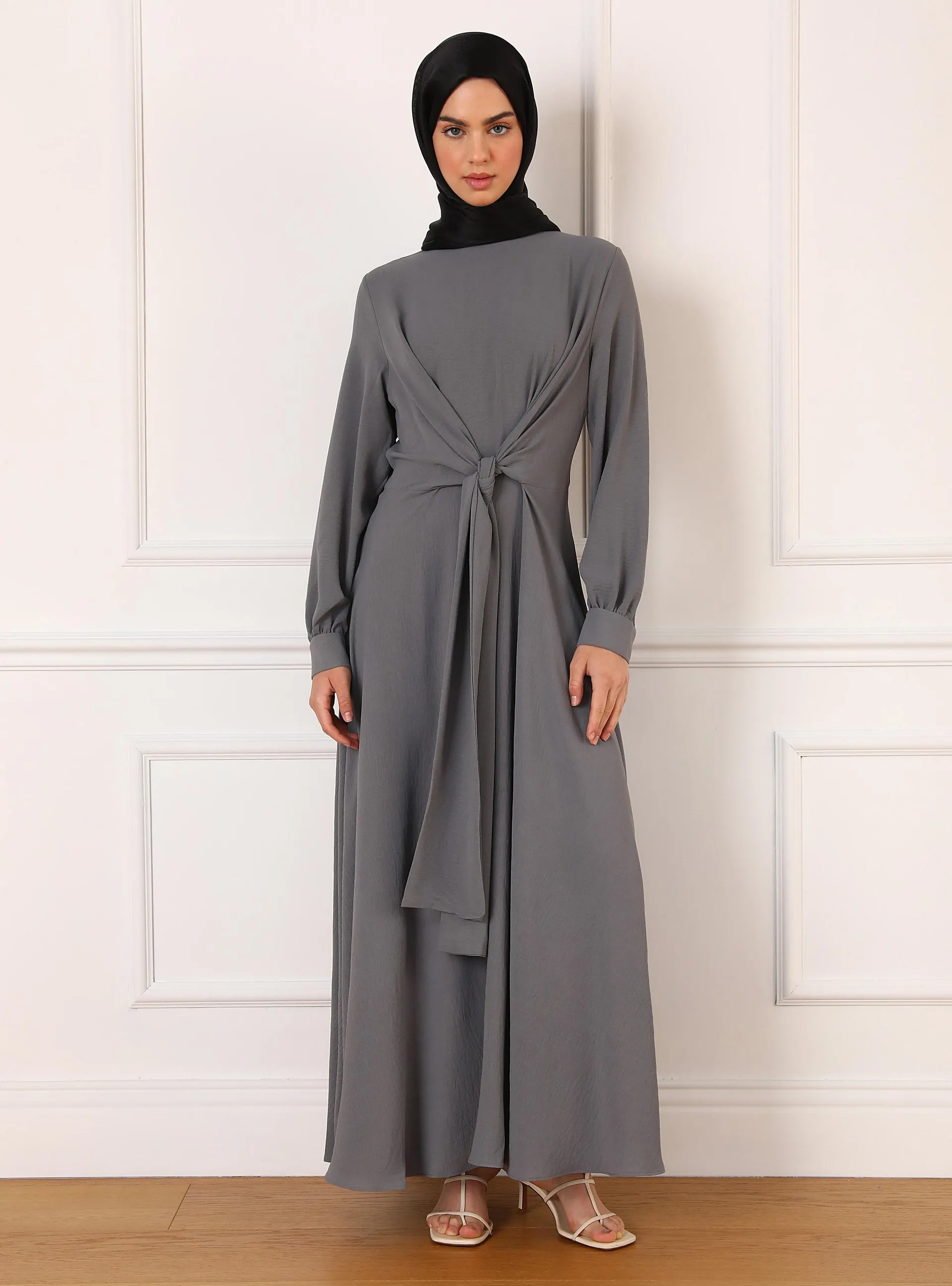 Grey - Modest Dress