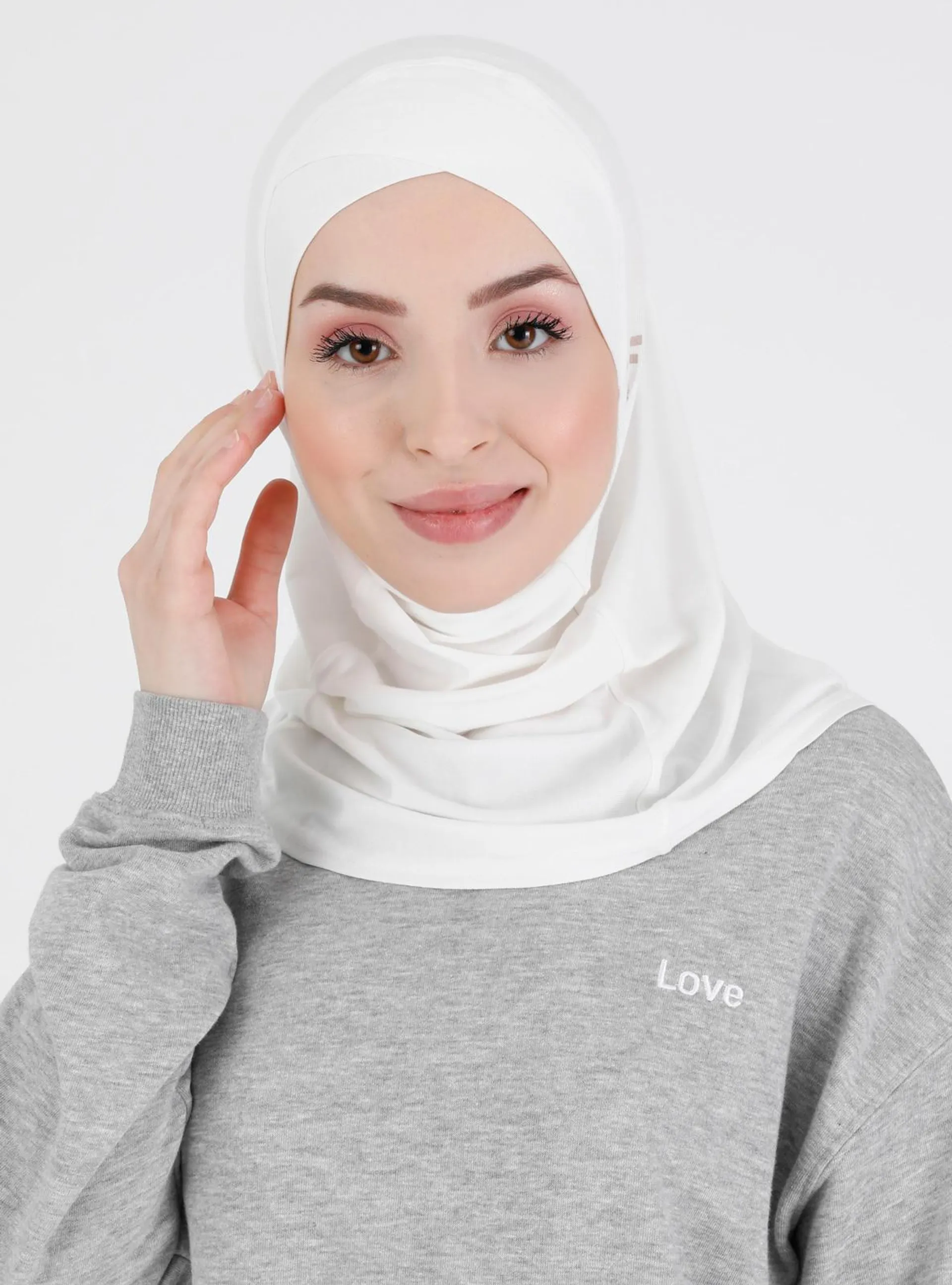 Sports Undercap Cream-Beige Instant Scarf