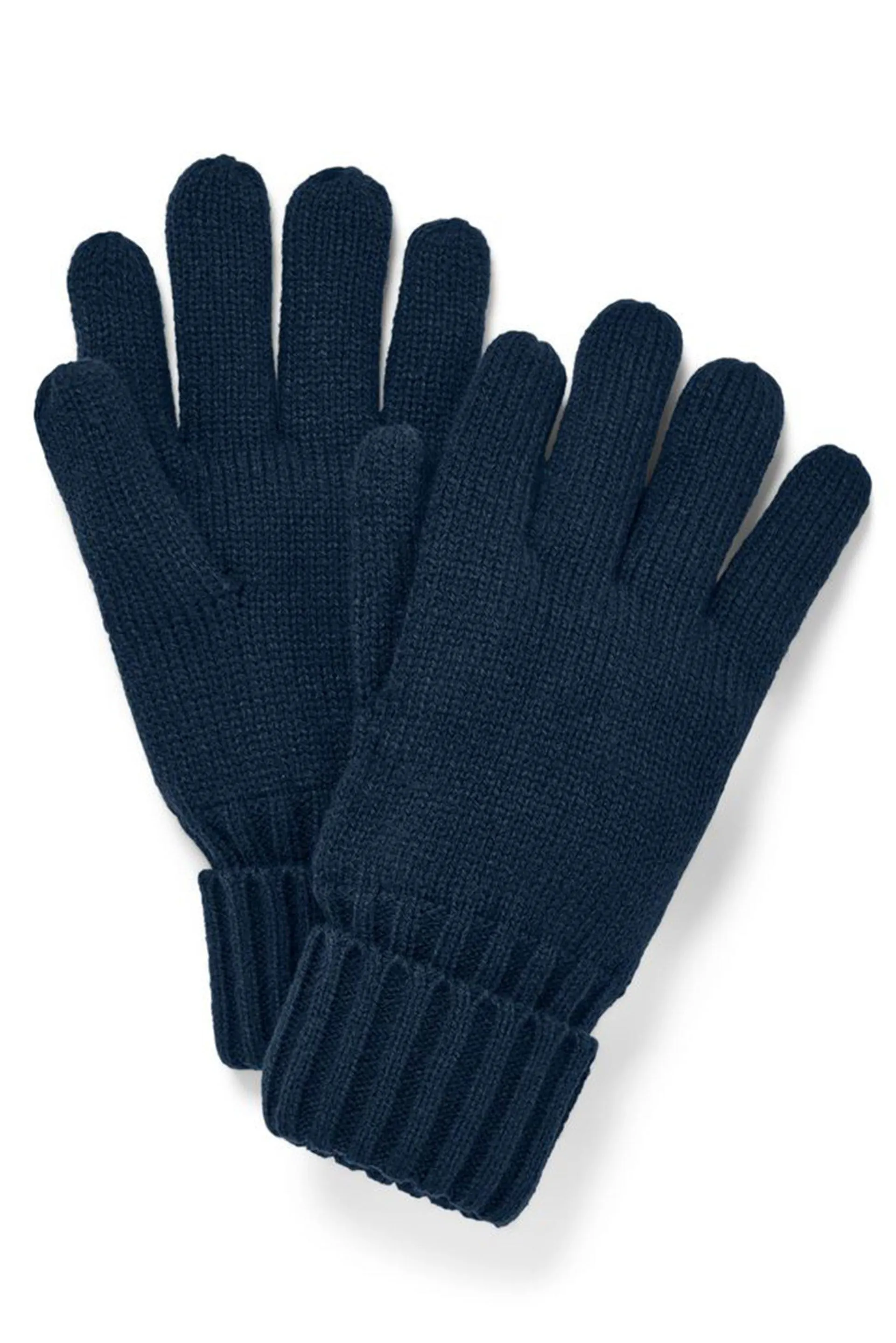 Unisex 1 Pair Knitted Gloves, Dark Blue