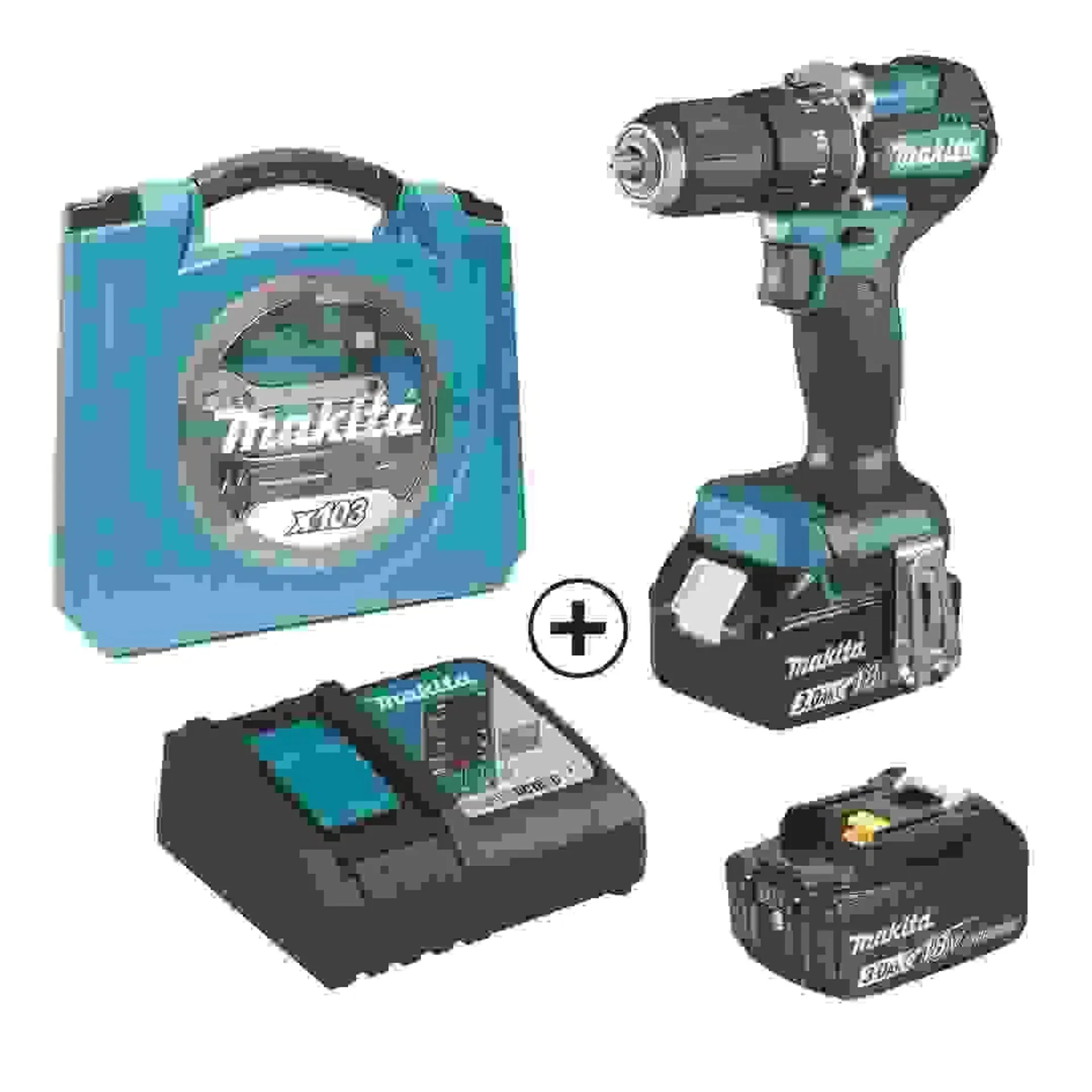 Makita Brushless Cordless Hammer Driver Drill W/Bitset, DHP487RFJ-ACE