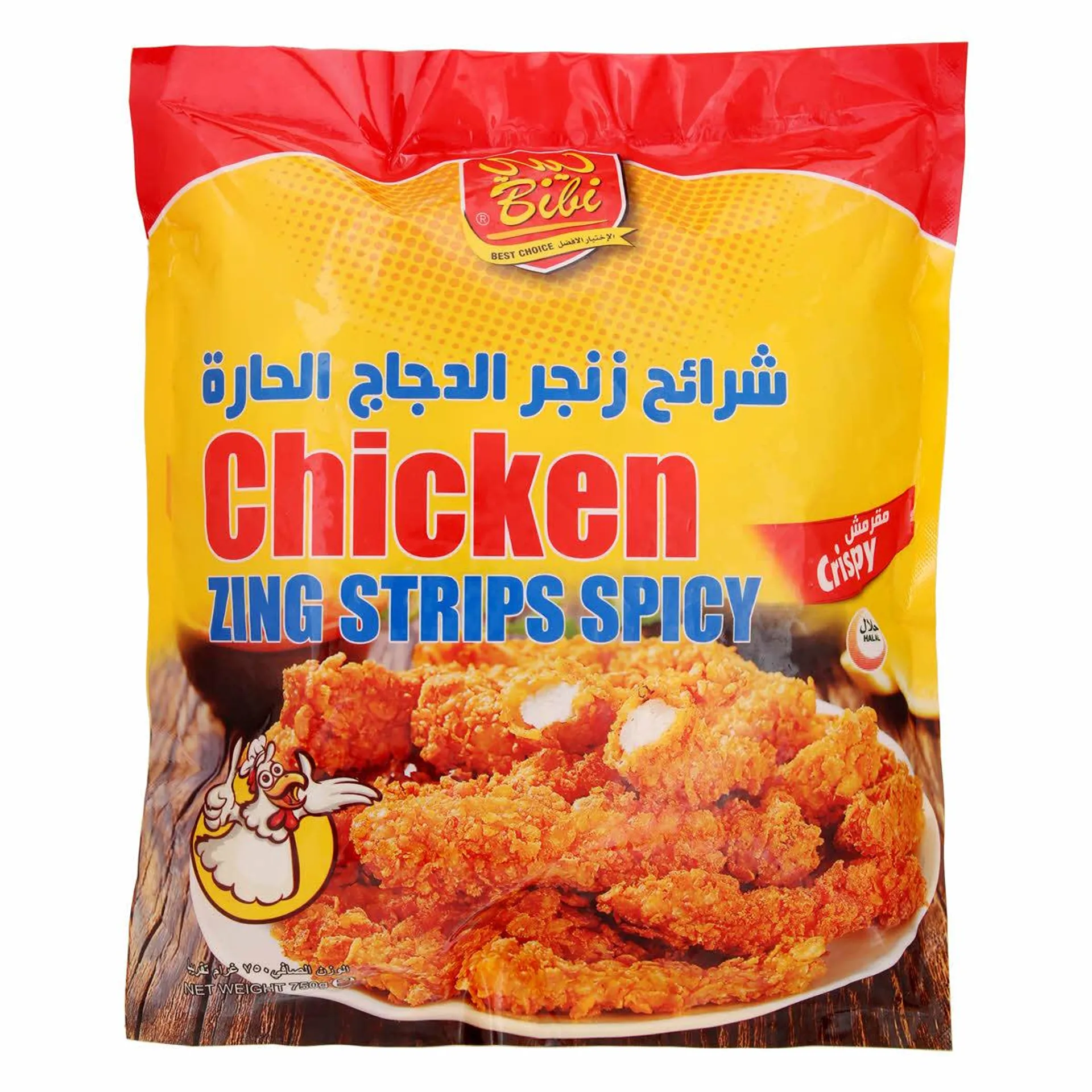 Bibi Chicken Zinger Strip Spicy 750 g