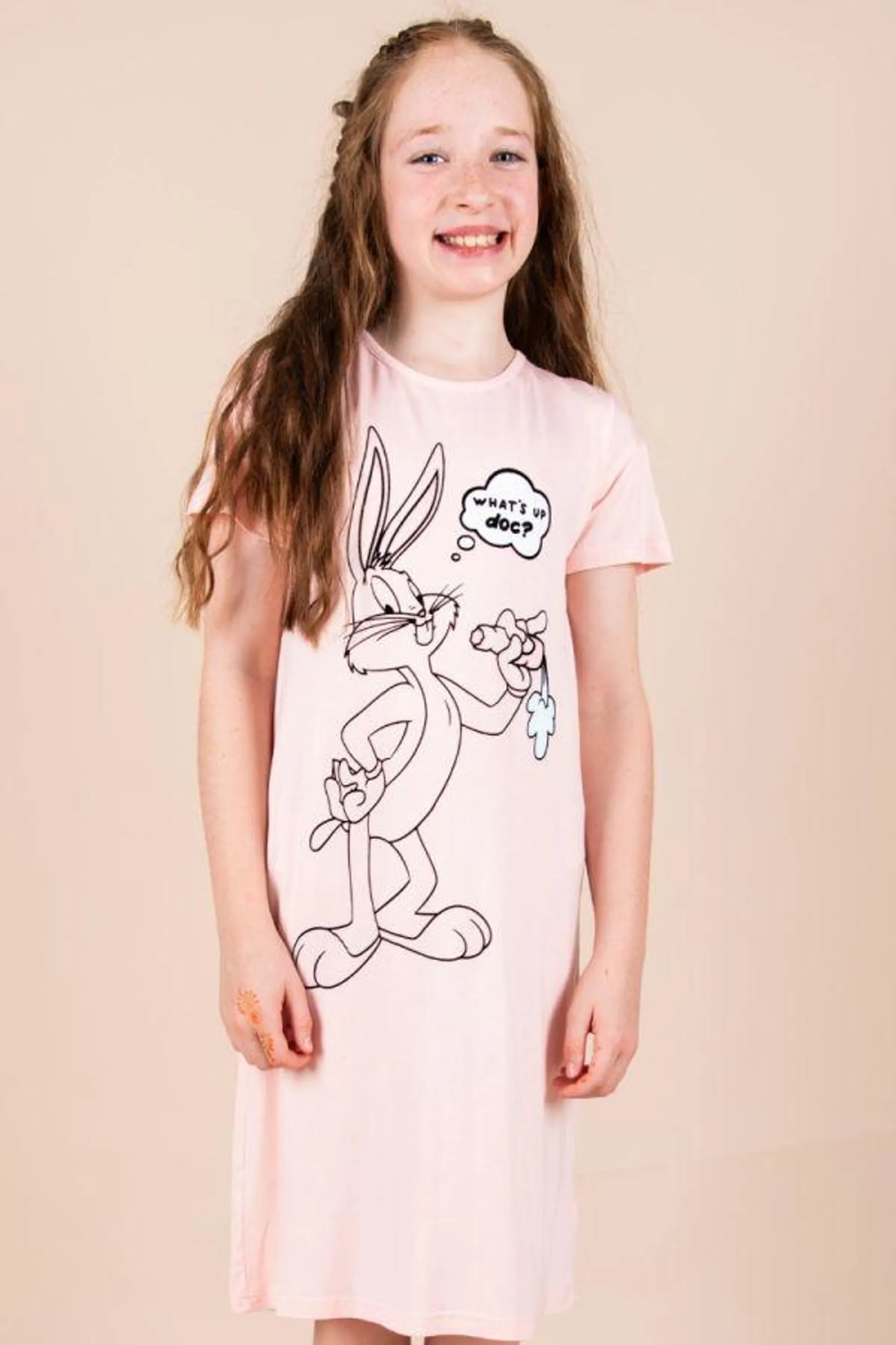 Girls Peach Bugs Nightdress