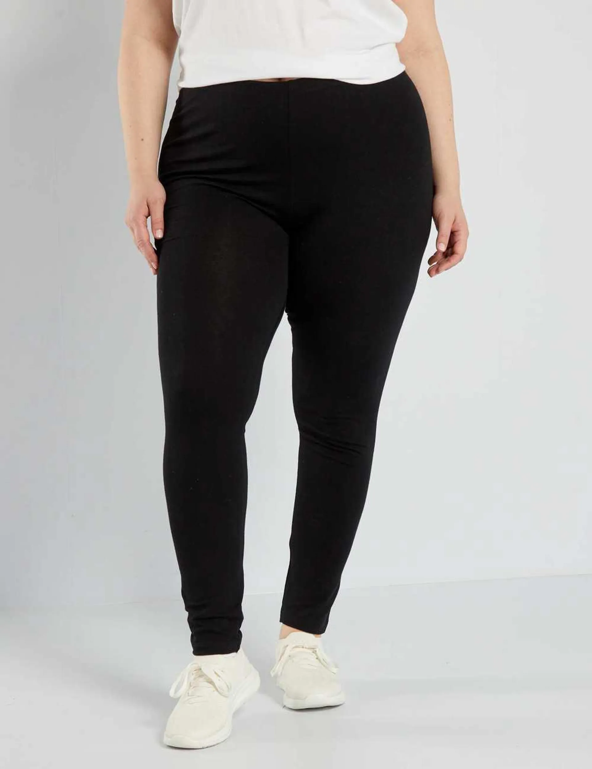 Long cotton stretch leggings