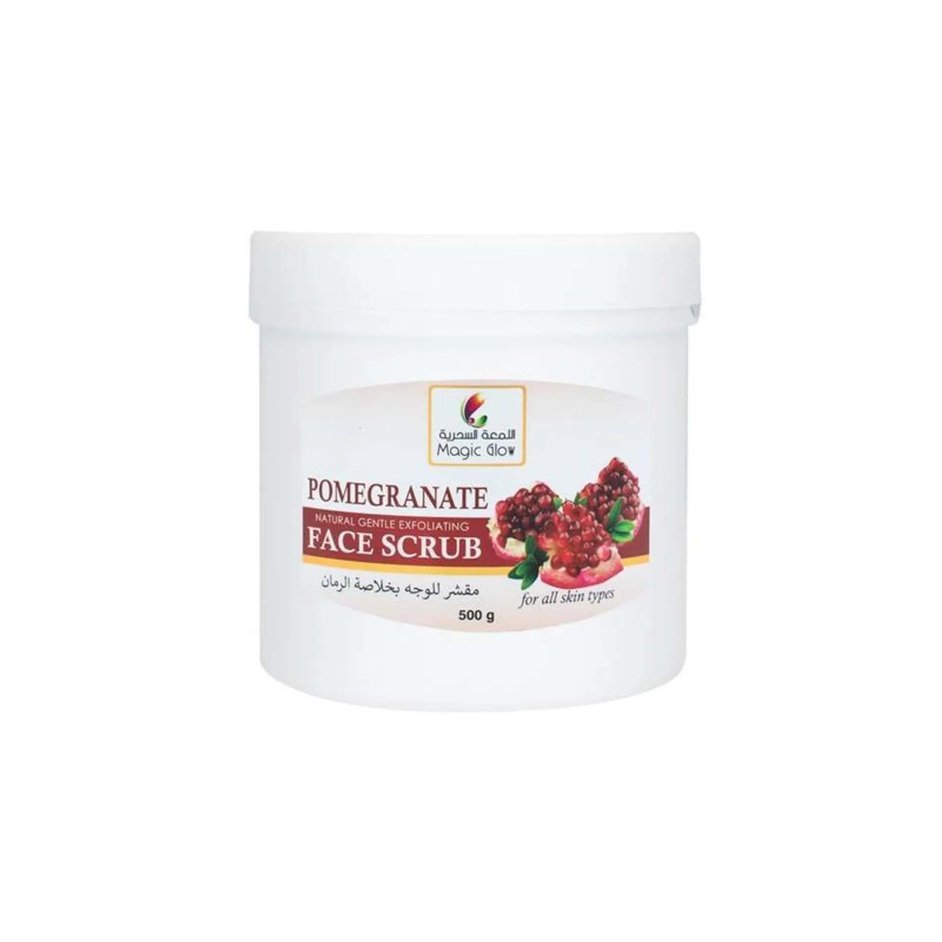 MAGIC GLOW Face & body Scrub 500g - POMEGRANATE