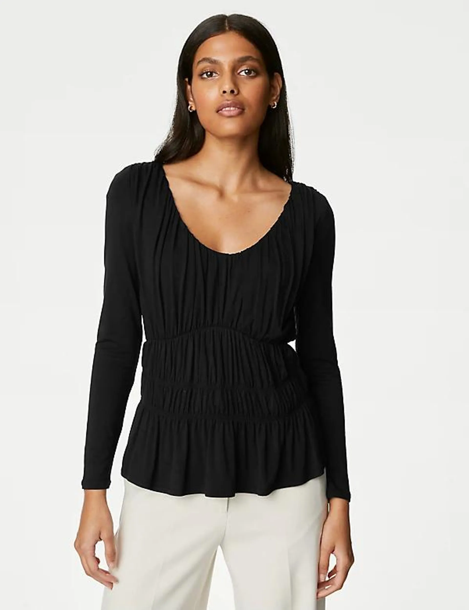 Jersey Waisted Top