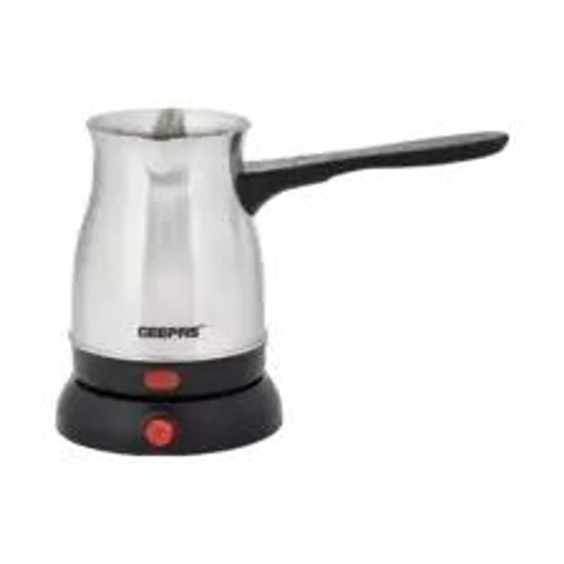 Geepas Electric Turkish Coffee Maker with Stainless Steel Body and 0.8L Capacity- GK38050