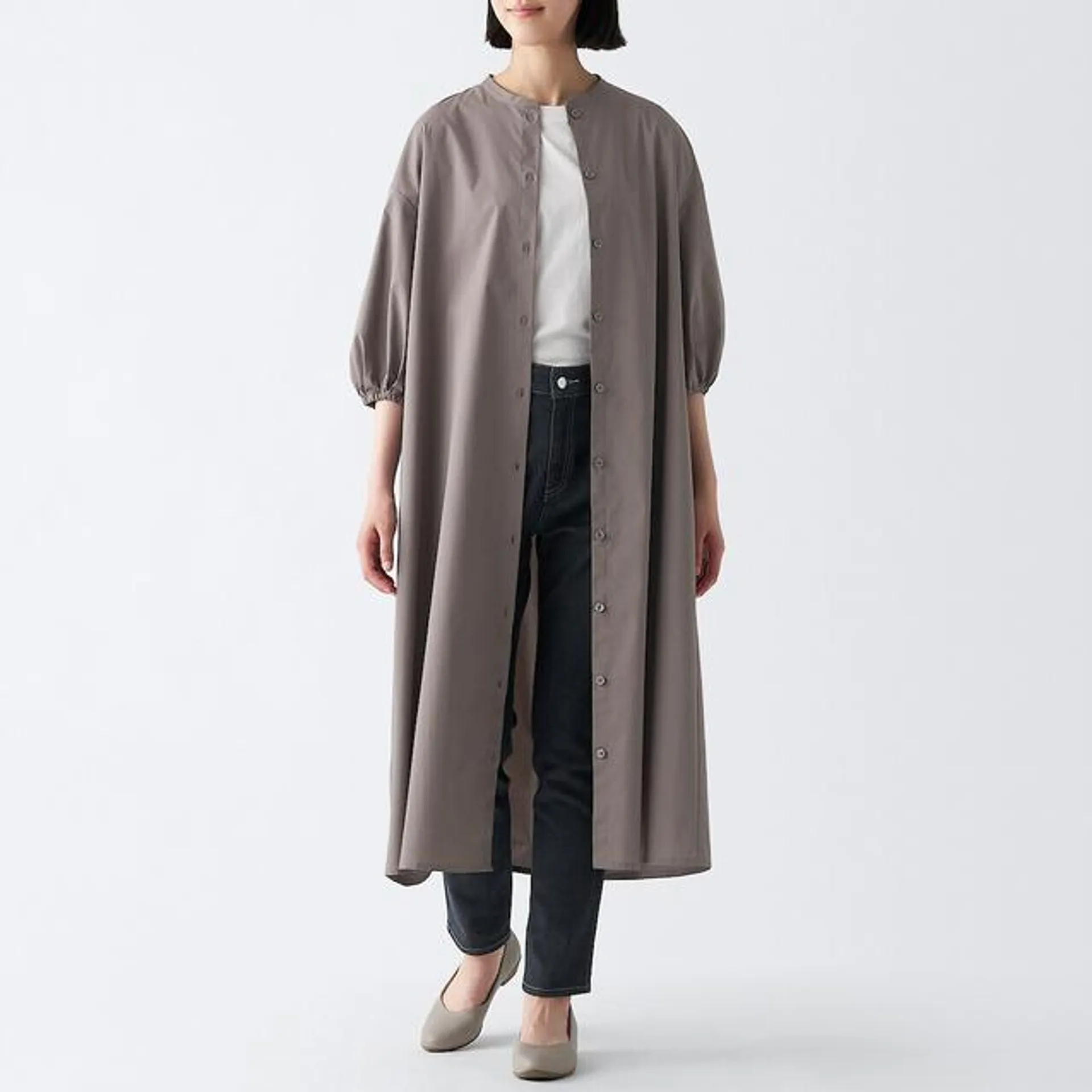 Quick Dry Broadcloth 3/4 Sleeve Dress