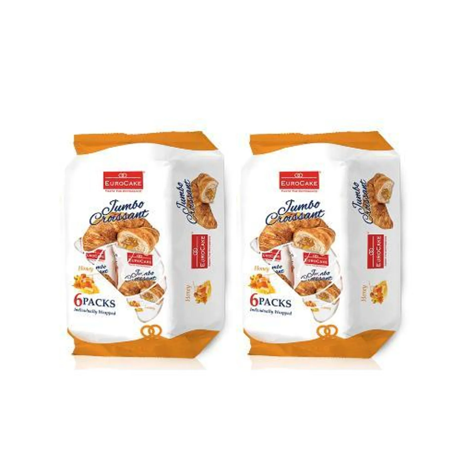 Euro Cake Jumbo Croissant Honey 2 x 300g