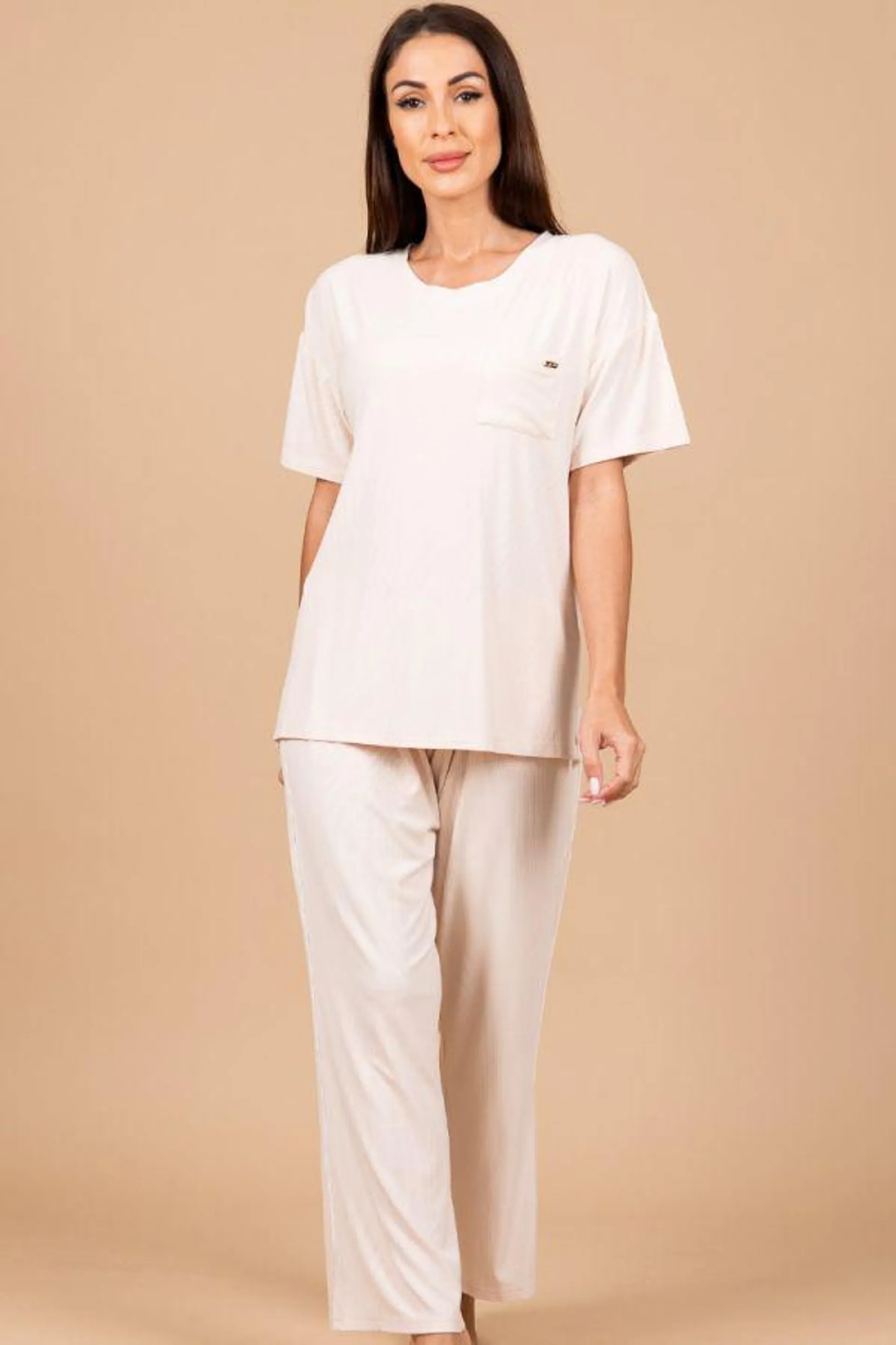 Ladies Oatmeal Lounge PJ