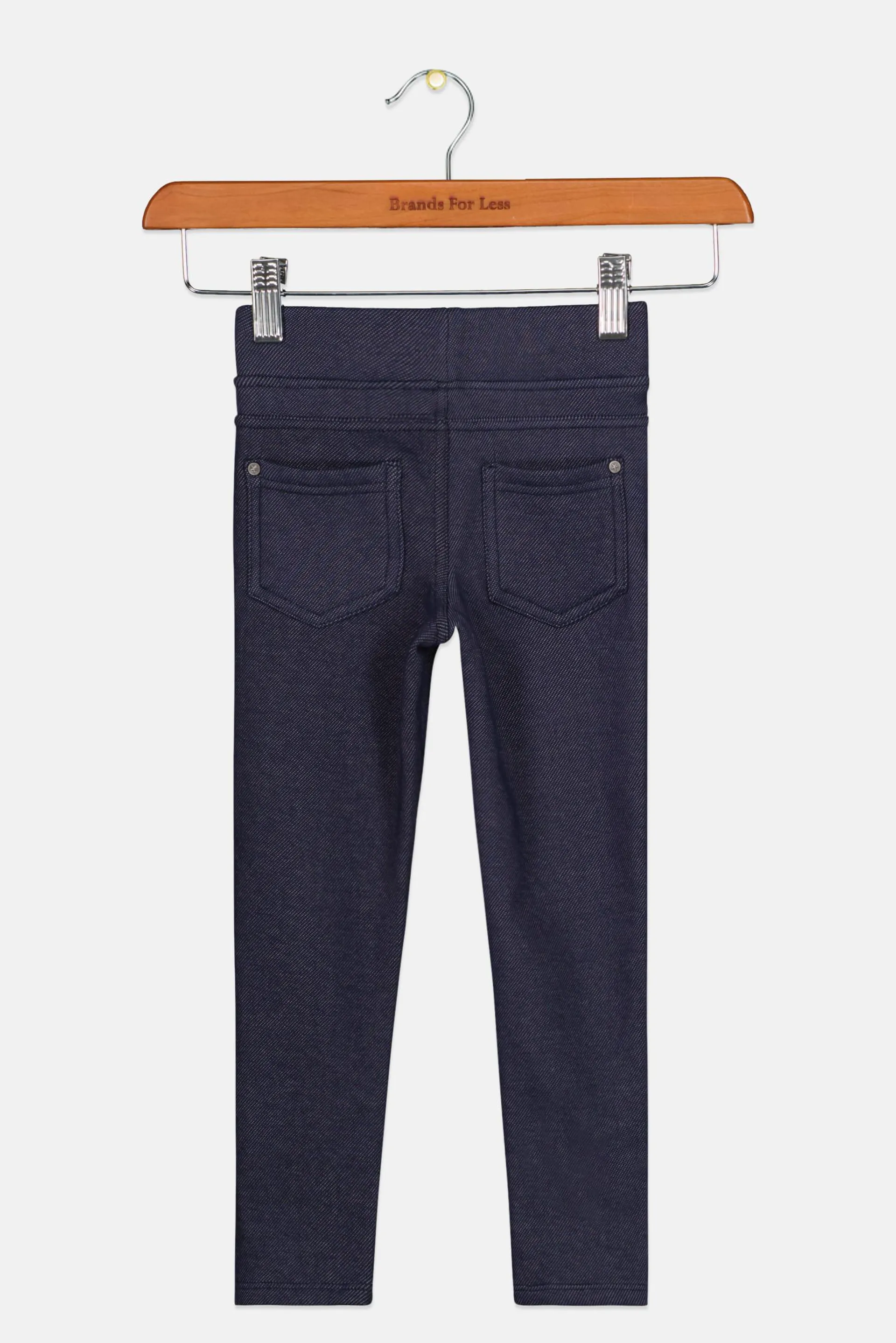 Toddlers Girl Thermal Treggings, Navy