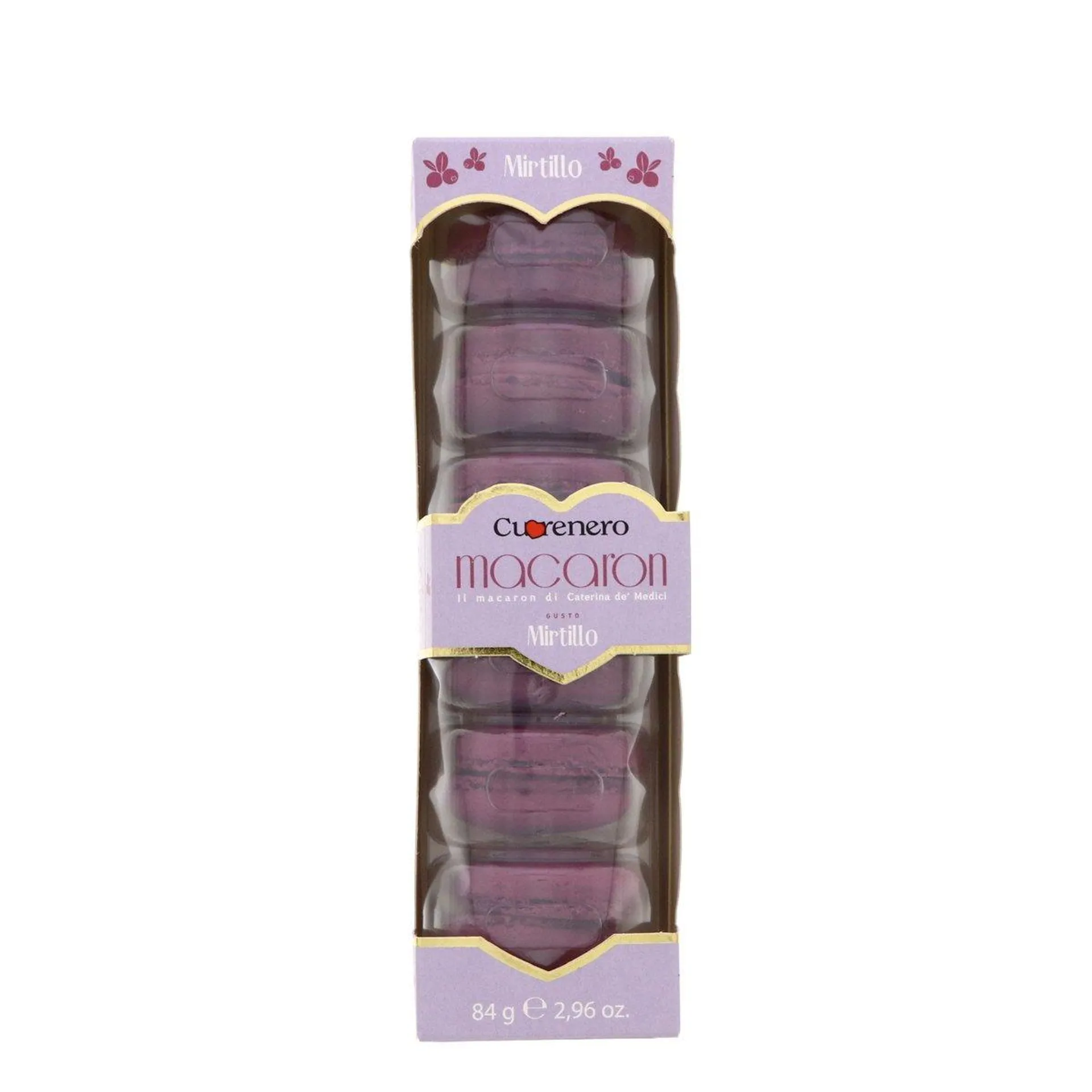 Cuorenero Blueberry Flavoured Macaron 84 g