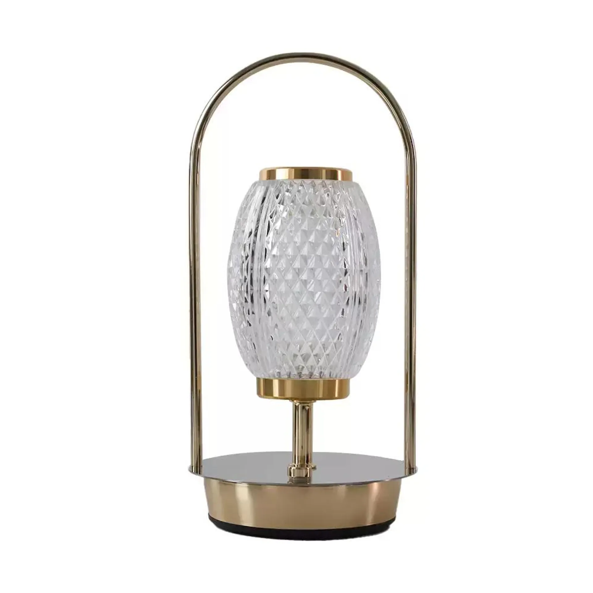 Luxury Modern Crystal LED Lamp Touch Control Dimmable Table Lamp- Golden