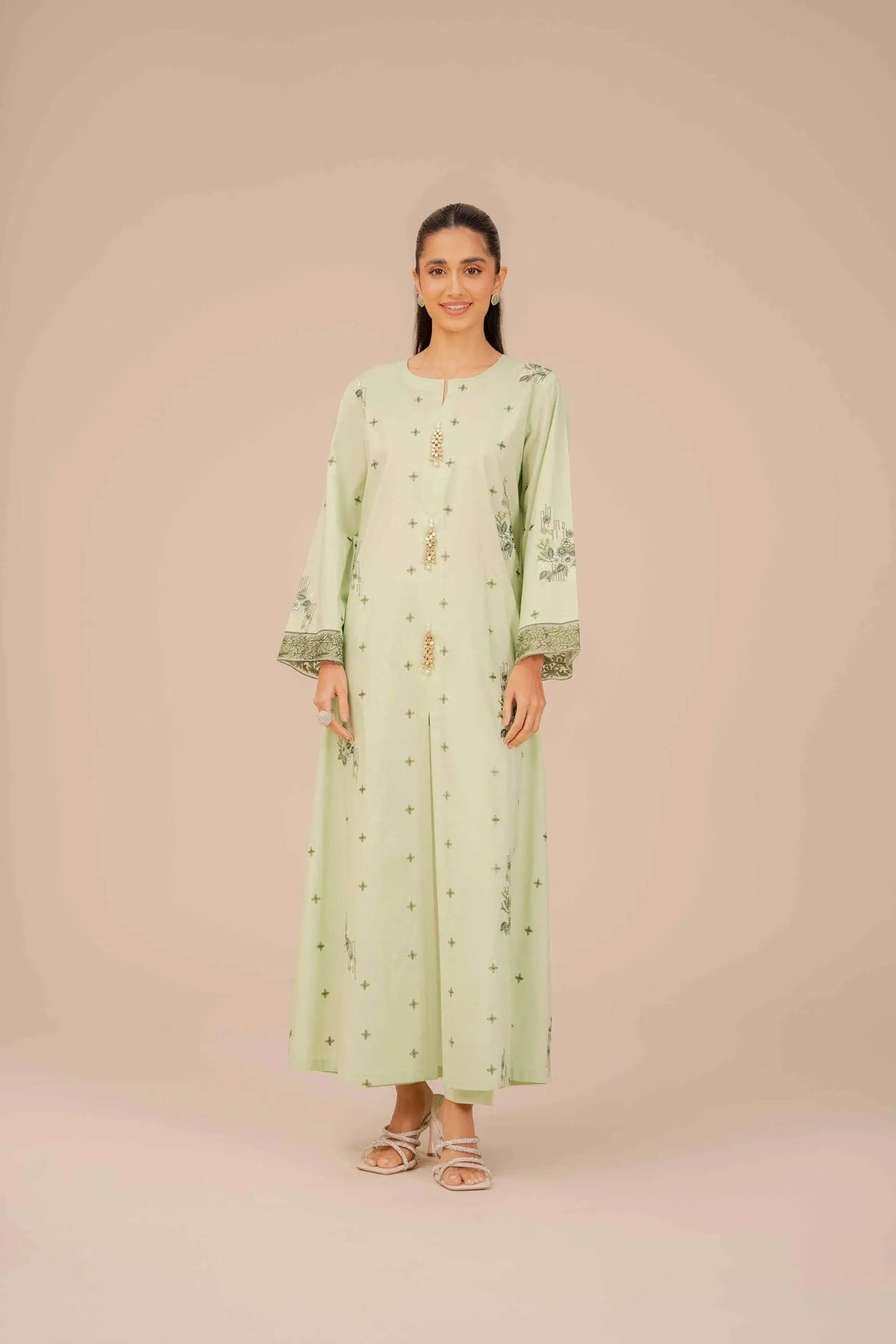 2 Piece - Dyed Embroidered Suit - 42401957