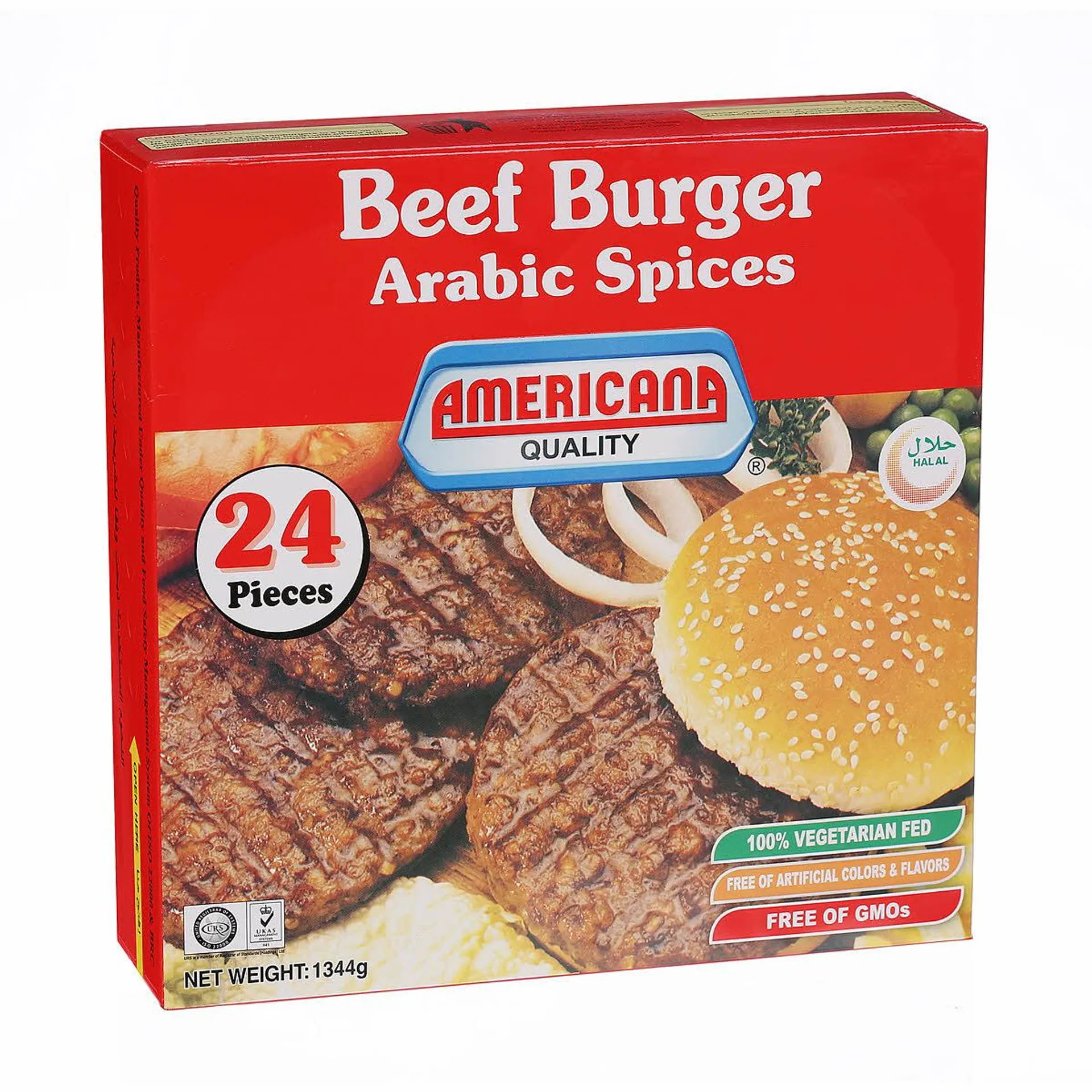 Americana Beef Burger 1344 g × 24 Burgers