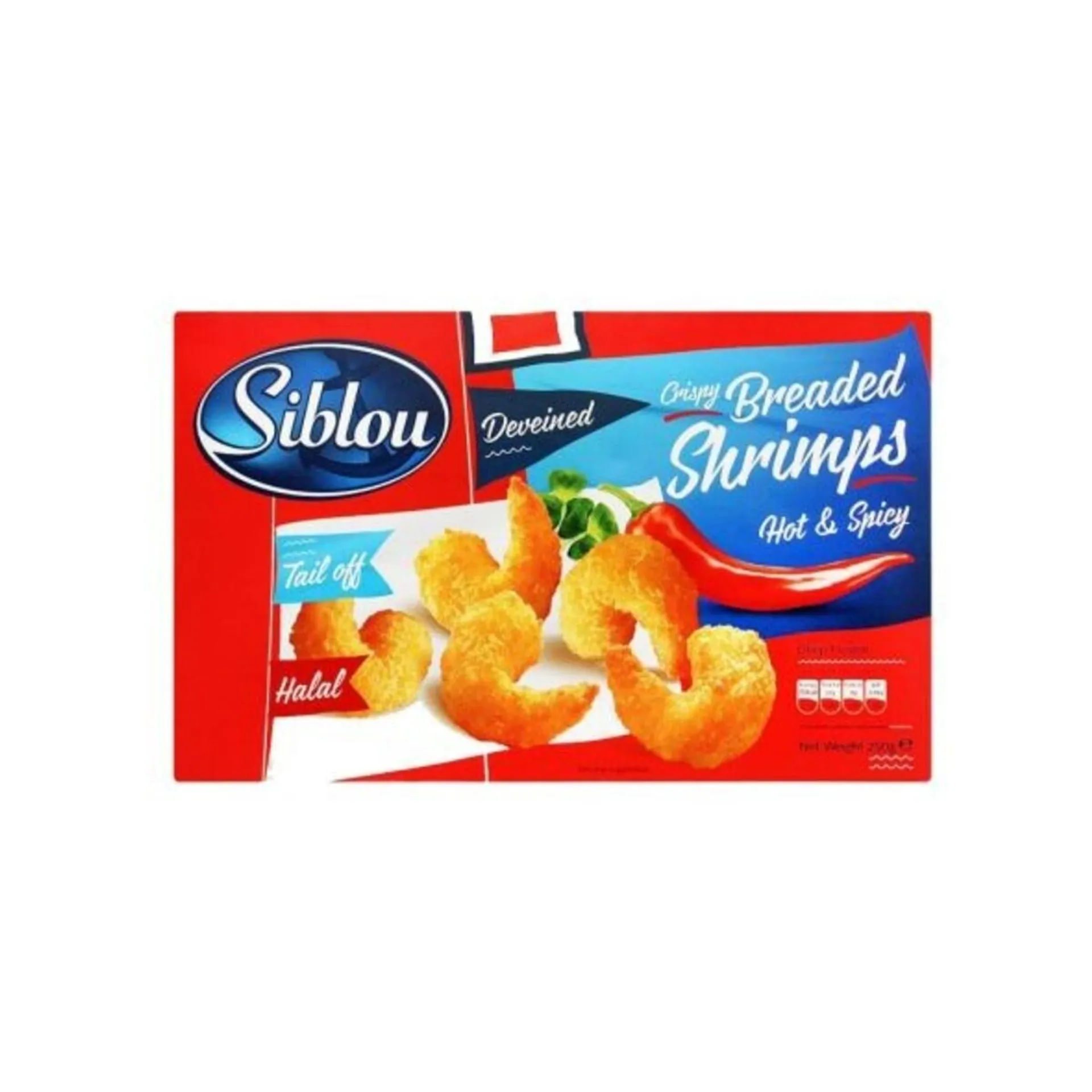 Siblou Hot&Spicy Breaded Shrimps 250G