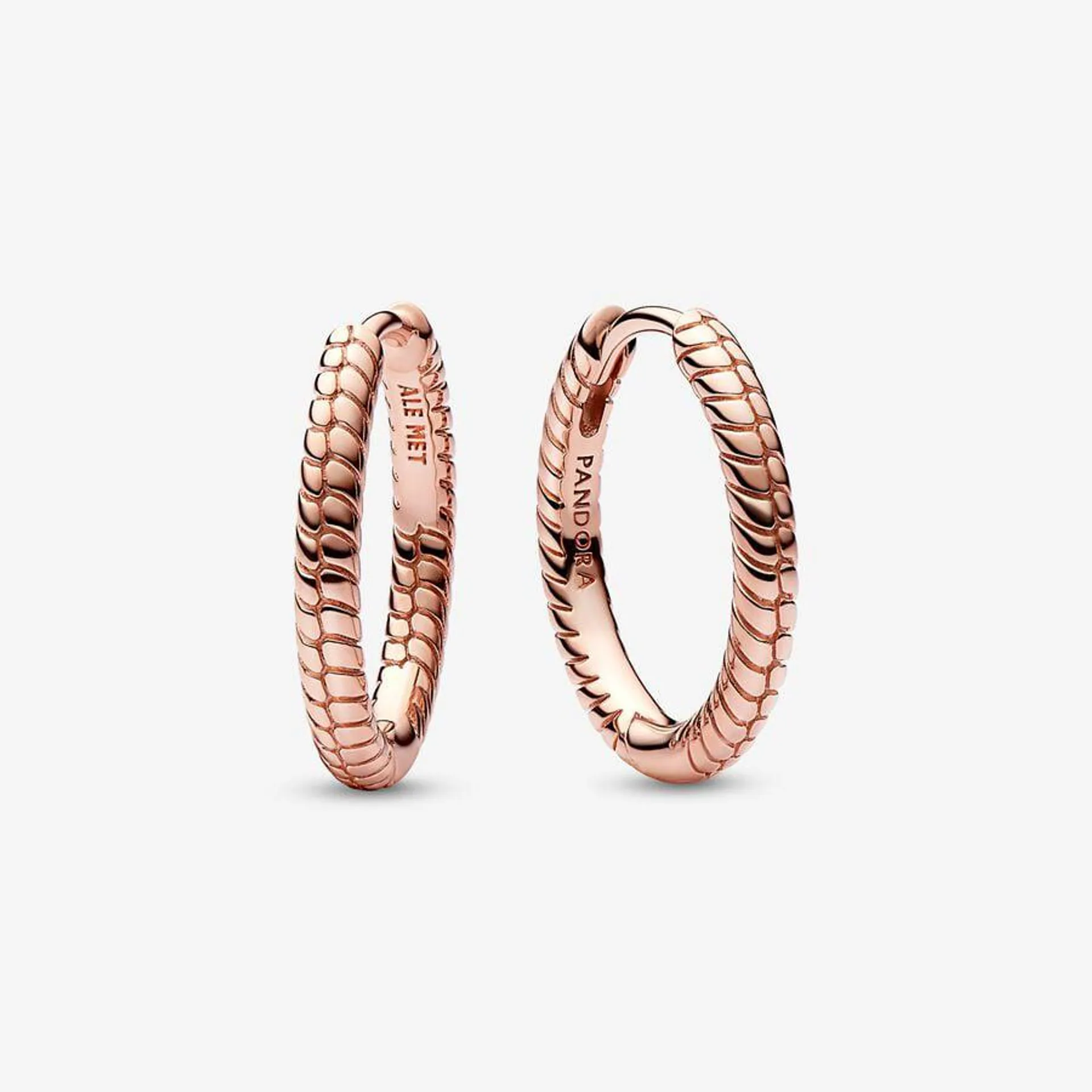 Pandora Moments Small Charm Hoop Earrings