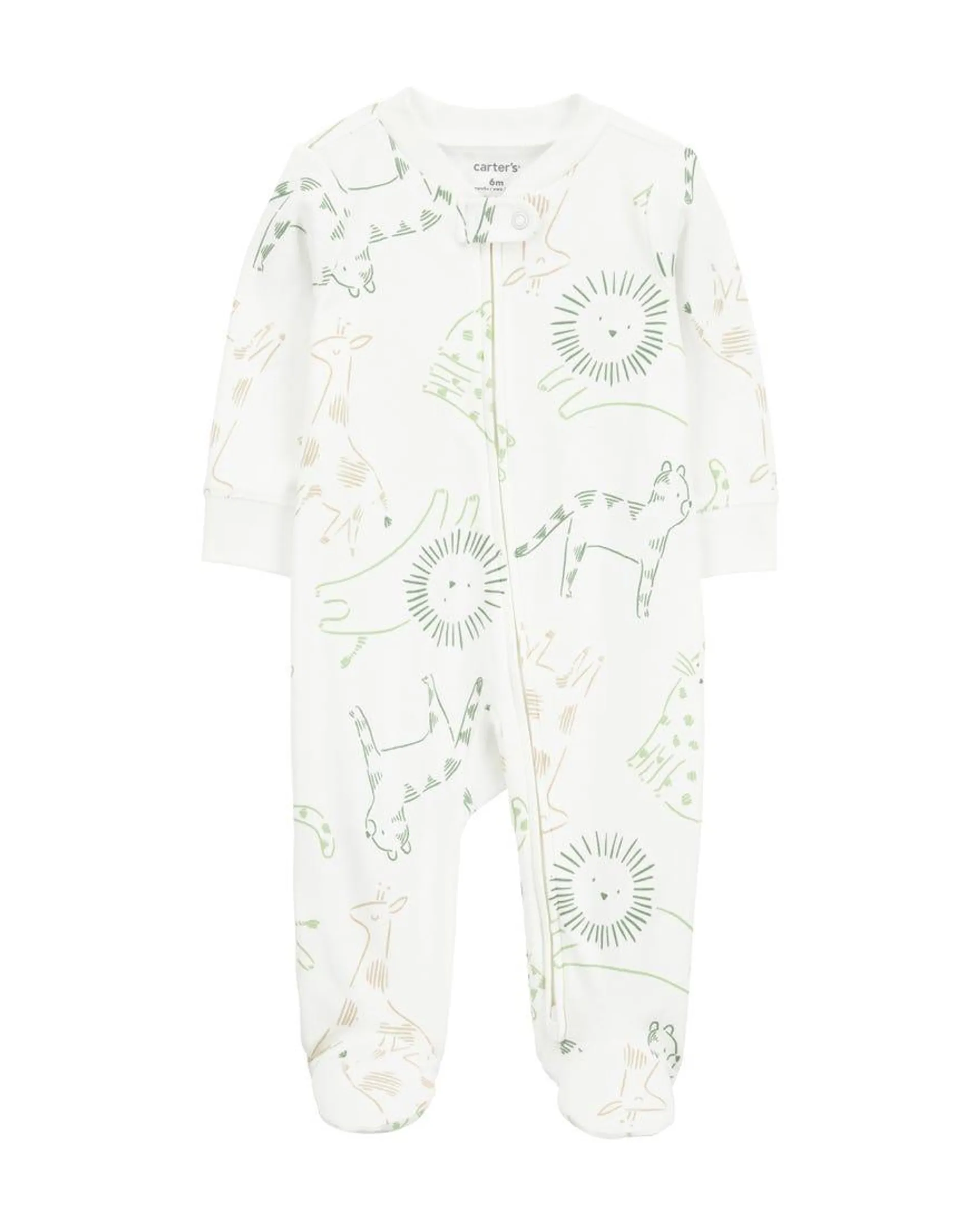 Animal Graphic Print Sleep & Play Pyjamas