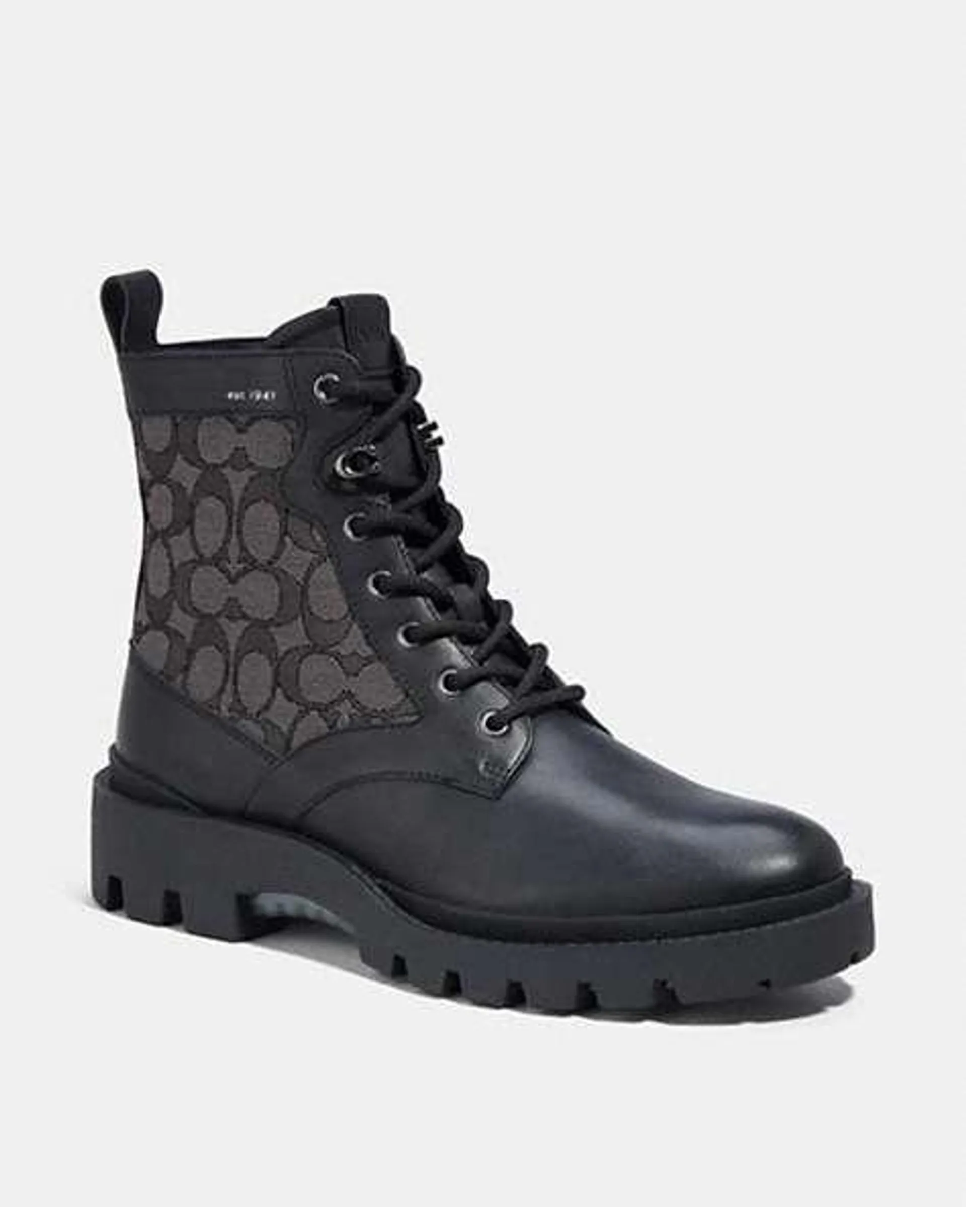 Citysole Lace Up Boot In Signature Jacquard