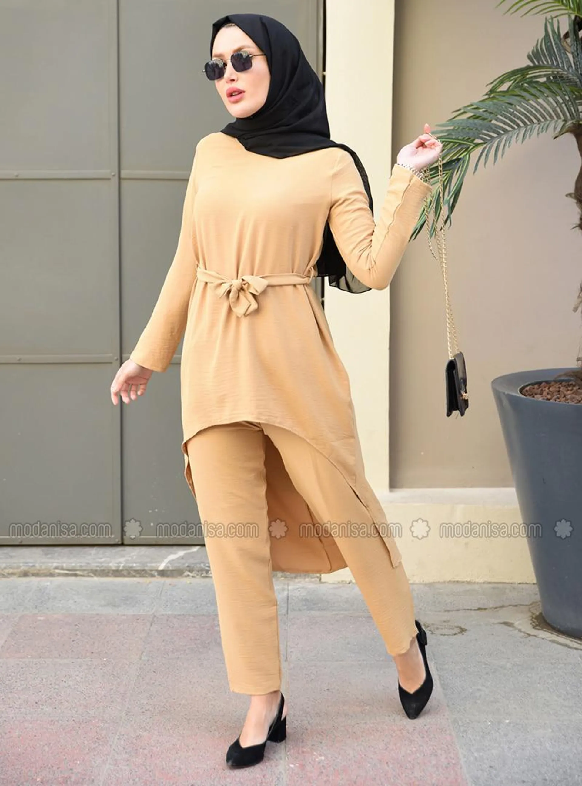 Beige - Unlined - Suit