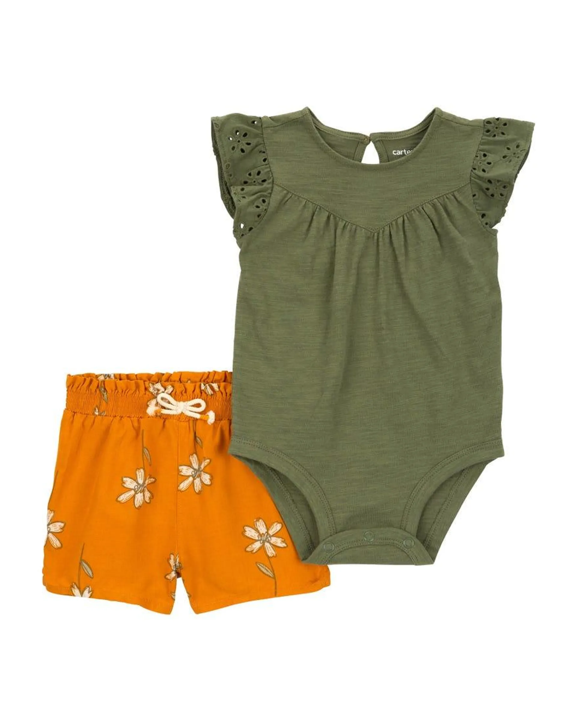 2-Piece Bodysuit & Shorts Set