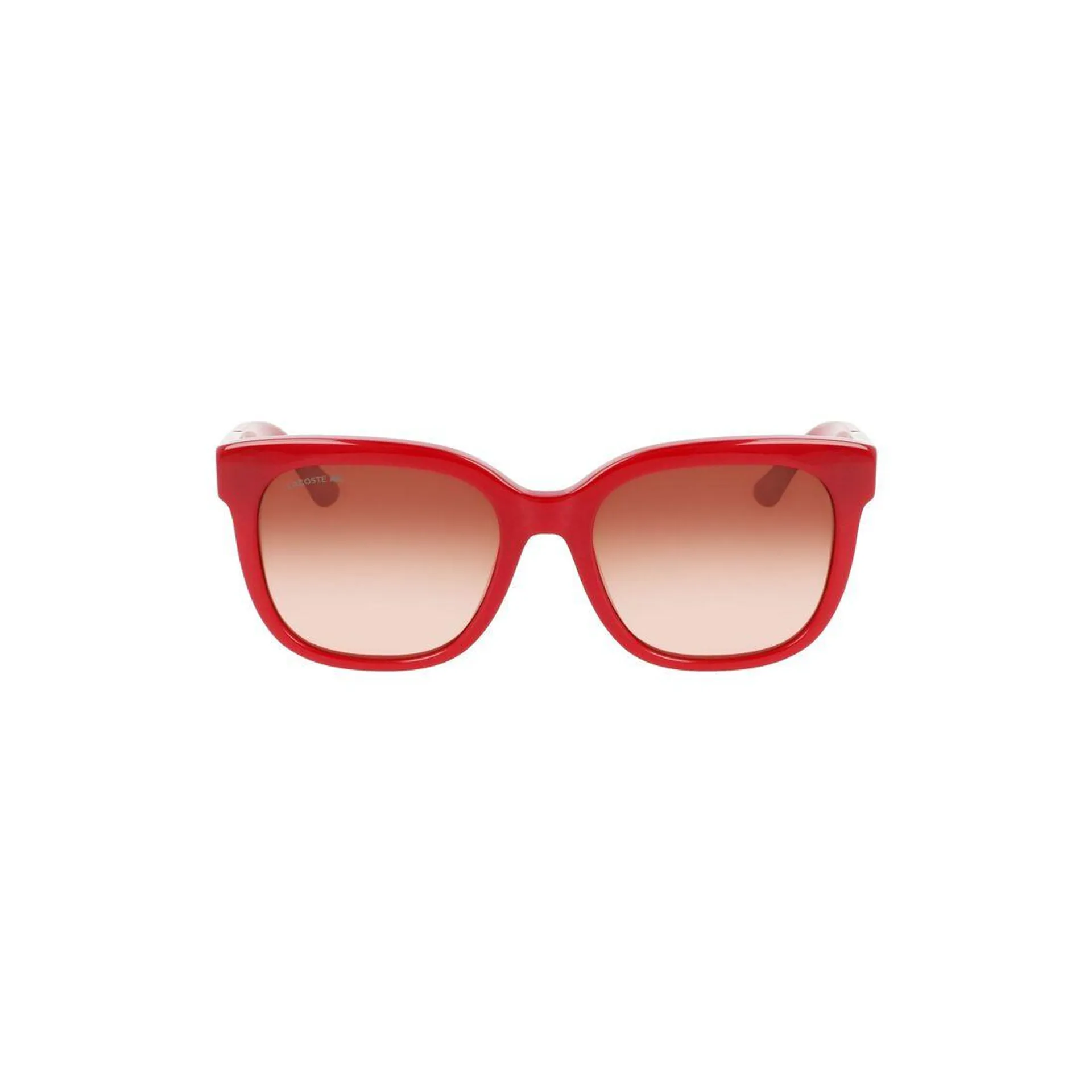 Women's Rectangle Acetate Croco Skin Sunglasses