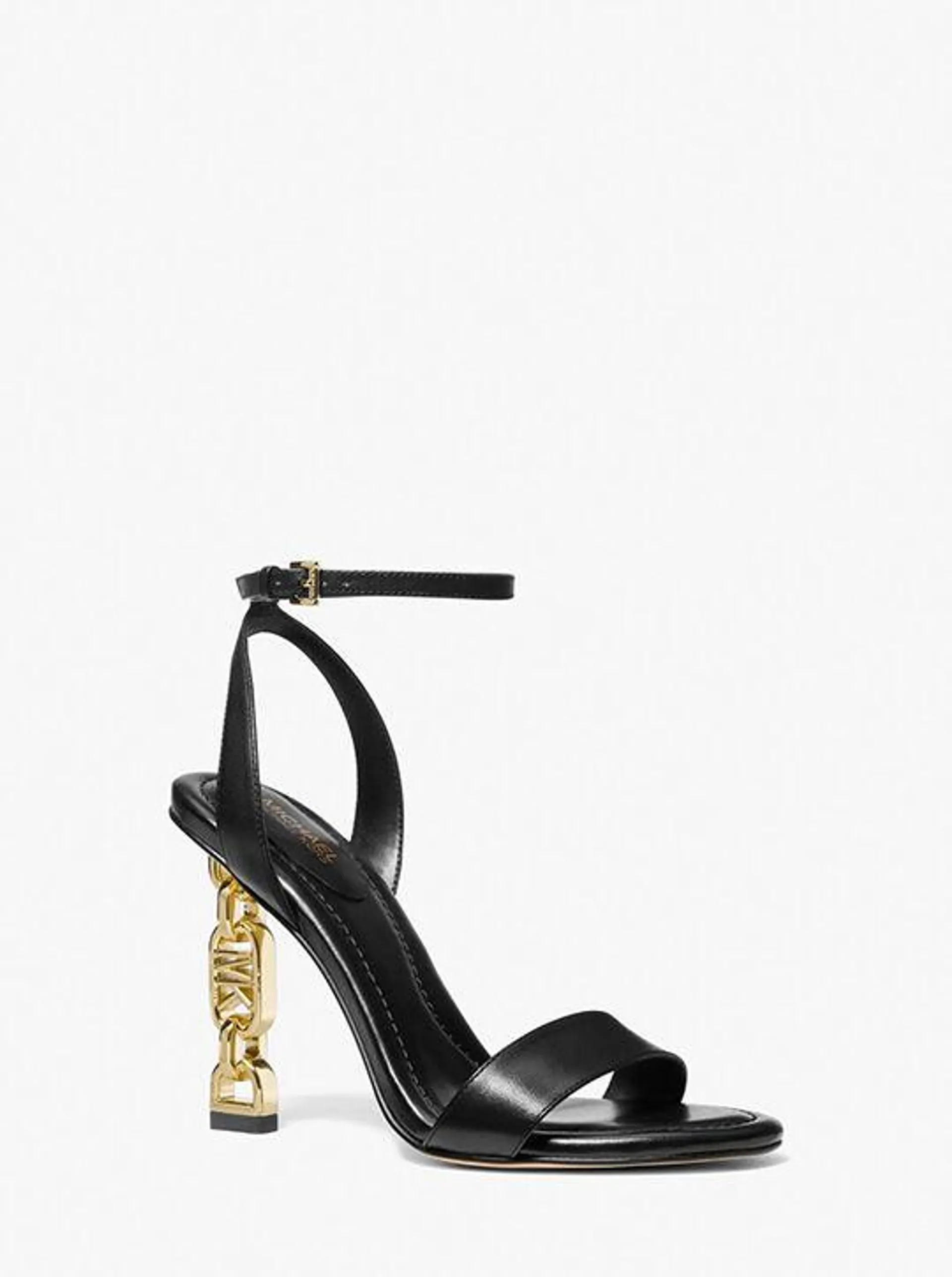 Tenley Empire Logo Embellished Leather Sandal