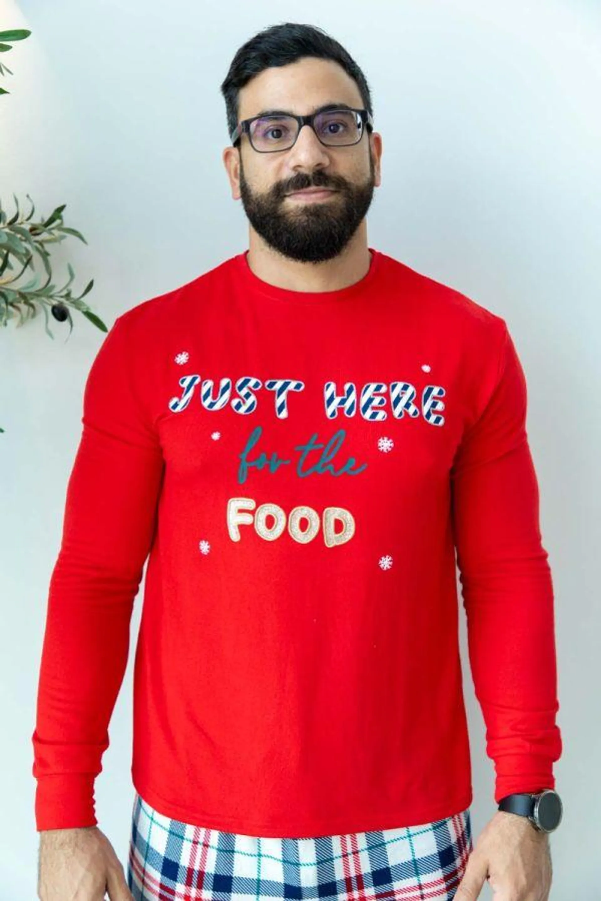 Mens Red Xmas Top